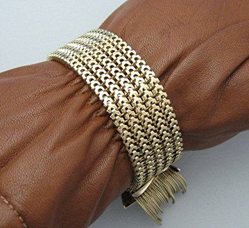 Bracelet Gold Fill Vintage Buckle Tassle