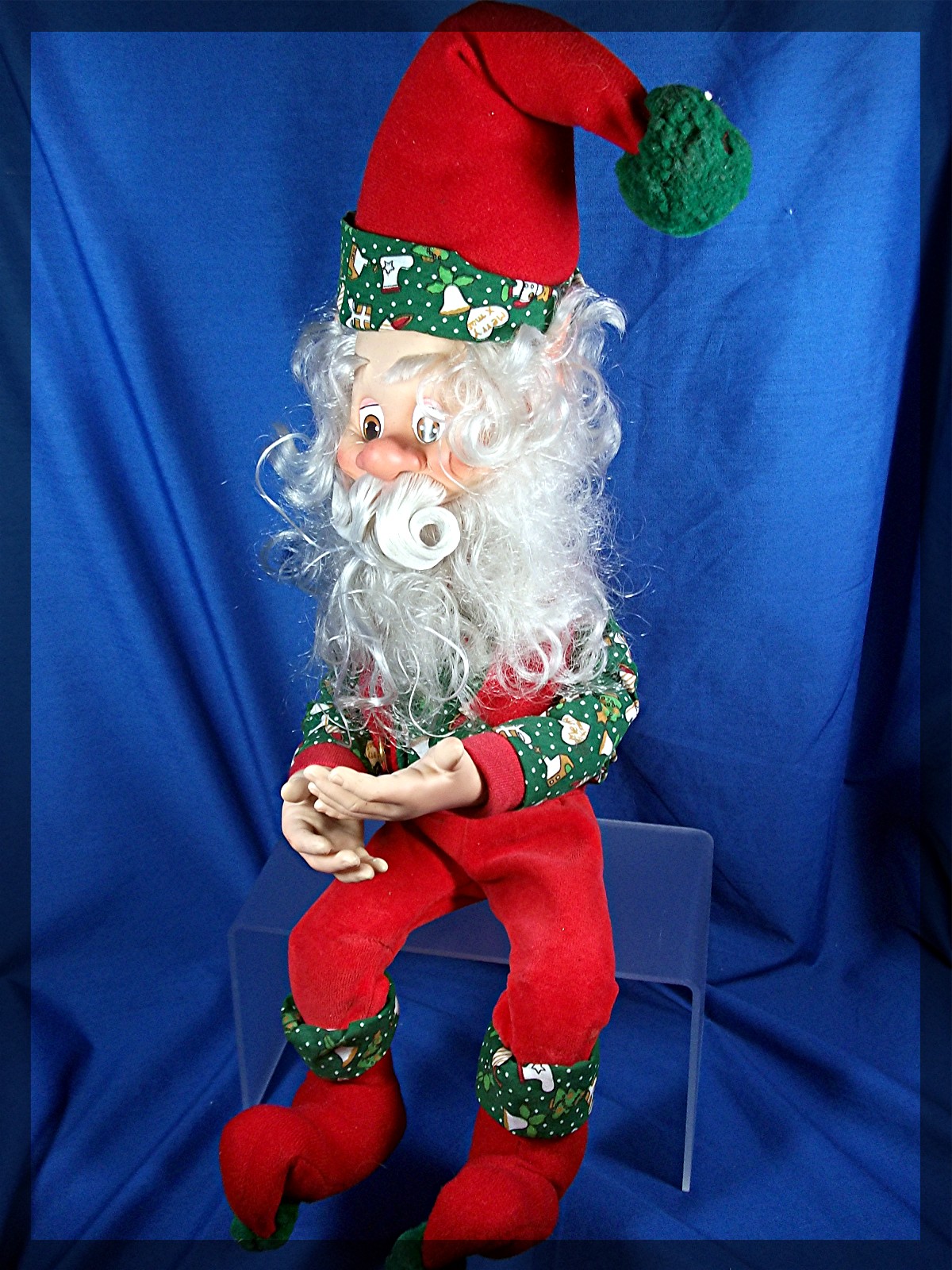 Christmas Sitting  Elf rubber hands and face