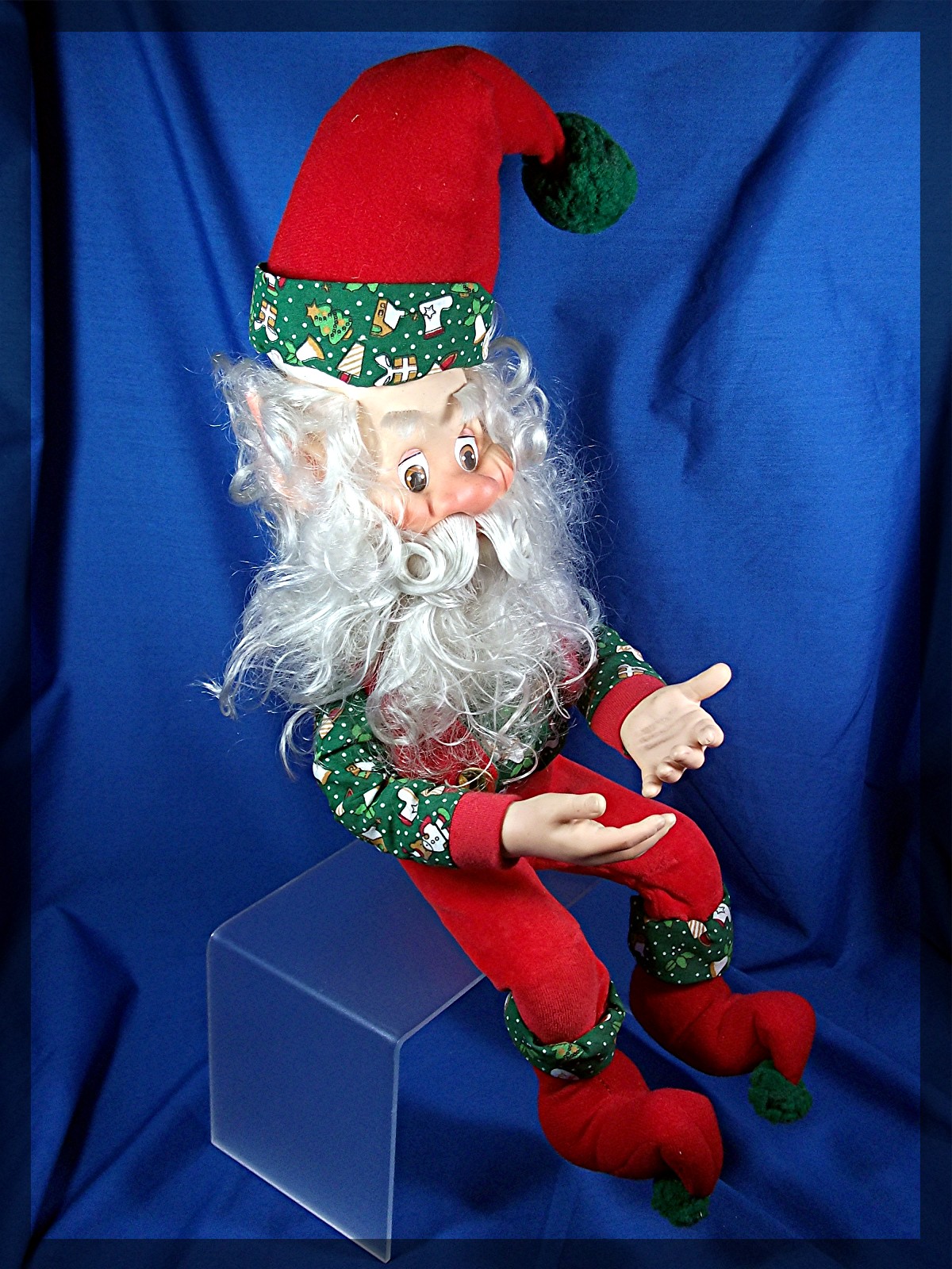 Christmas Sitting  Elf rubber hands and face
