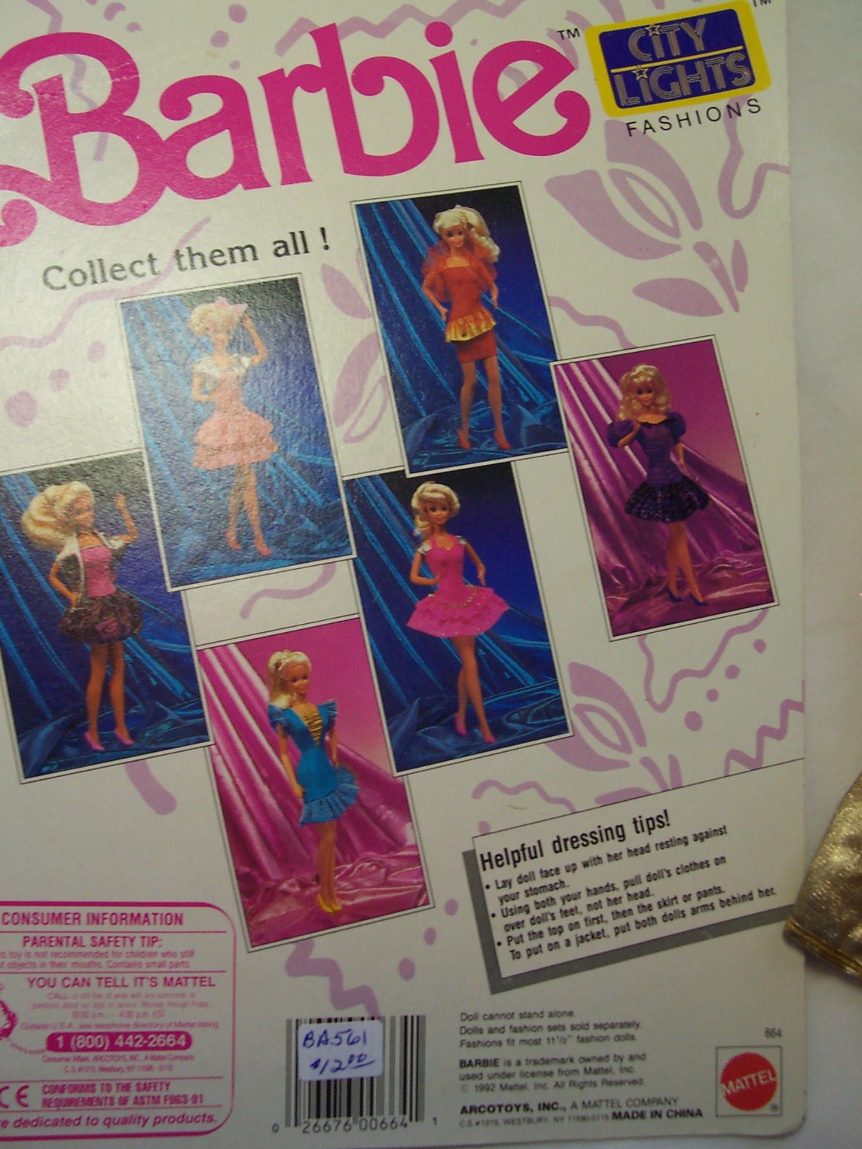 Barbie Doll City Lights Fashion Set 1992
