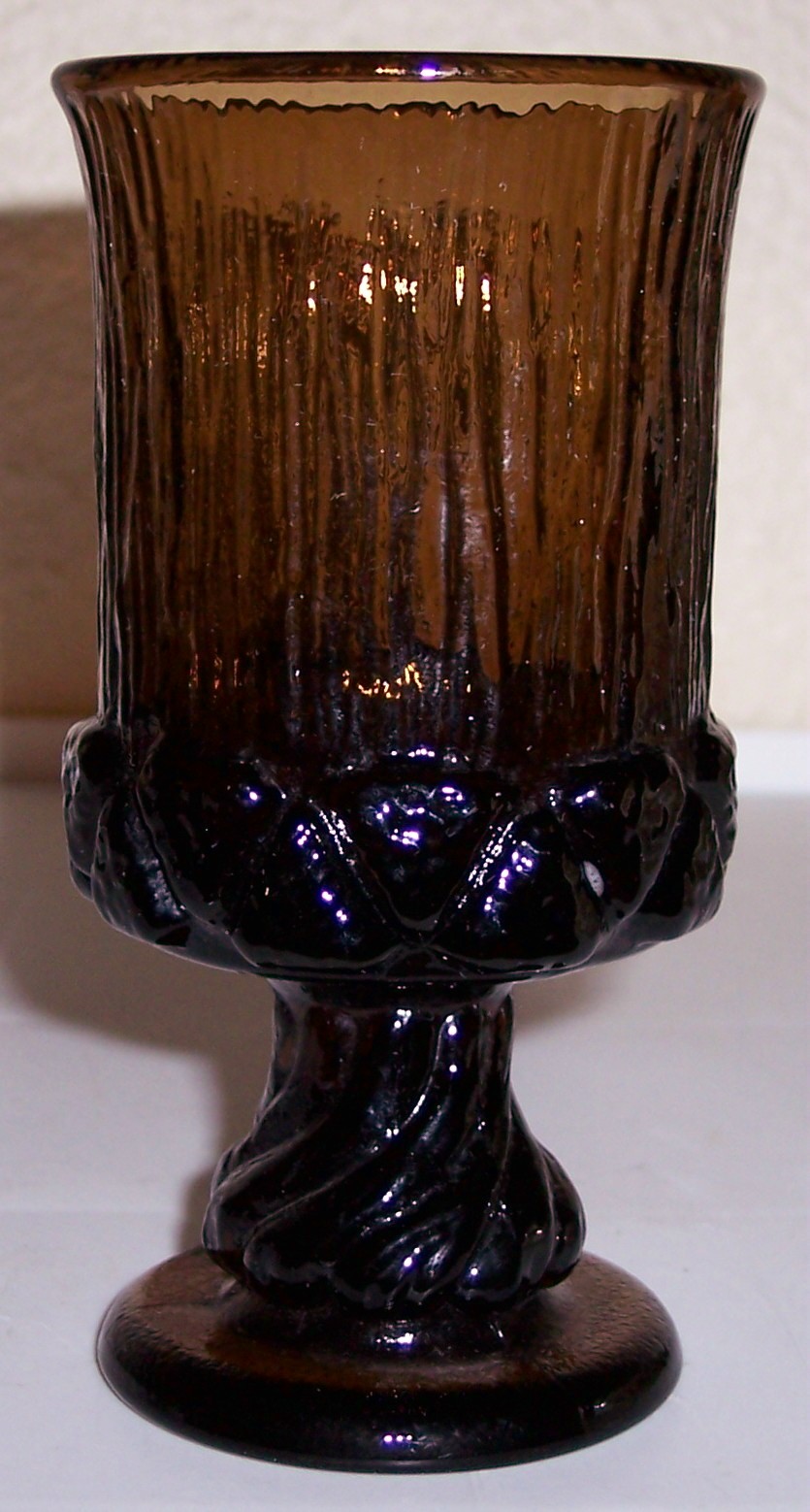 Fostoria Glass Sorrento Brown Wine Glass