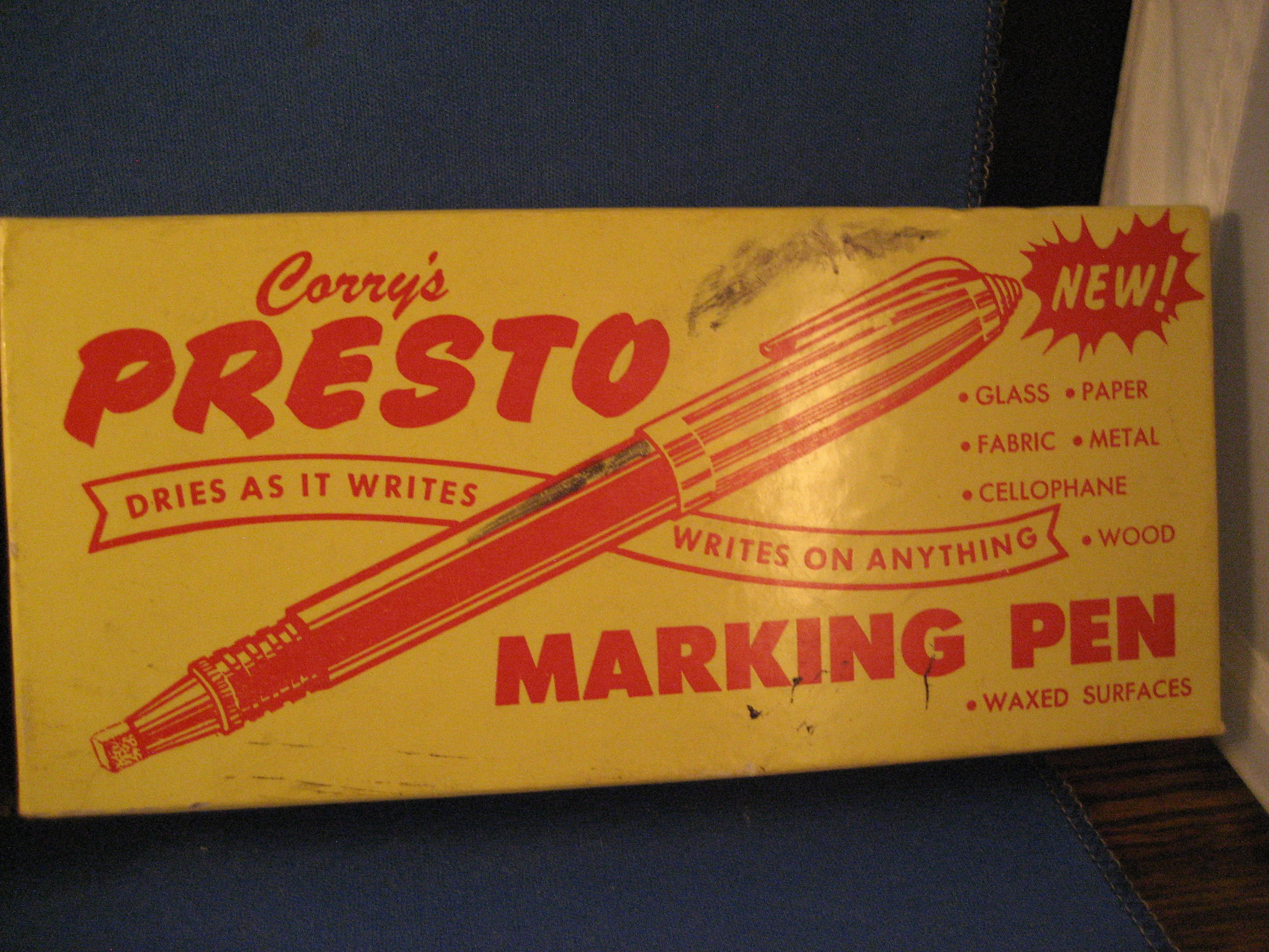 Corry's Presto Marking Pen
