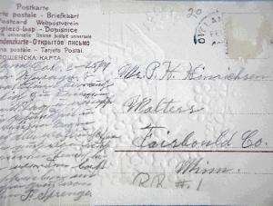 Old Birthday Poscard 1909.