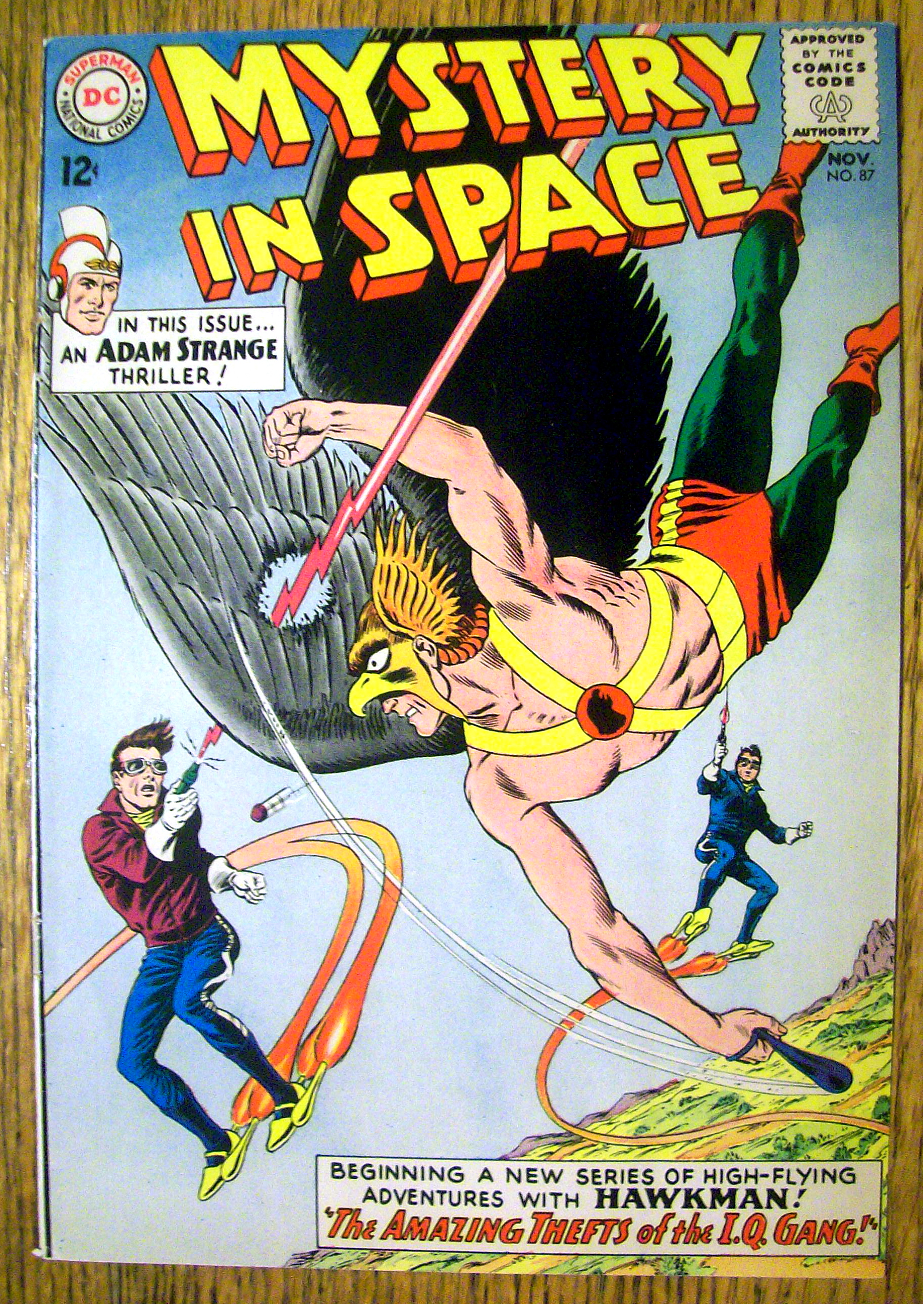 Mystery in Space Comic Cover-November 1963-Hawkman