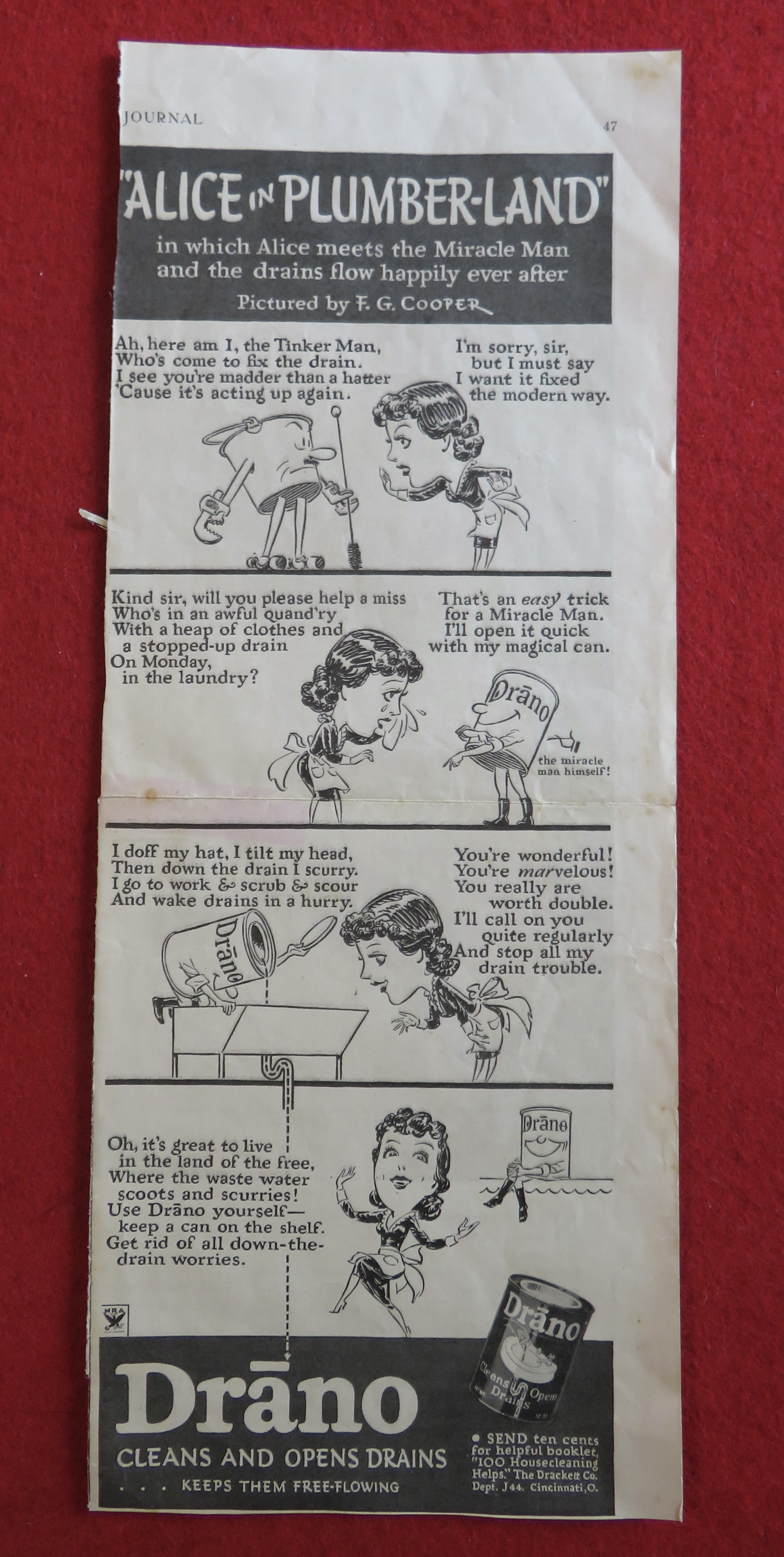 1934 Drano with Alice In Plumber Land