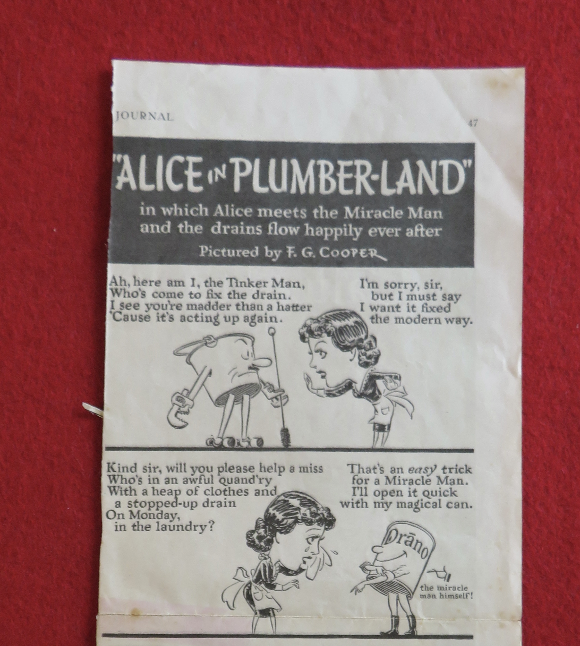 1934 Drano with Alice In Plumber Land