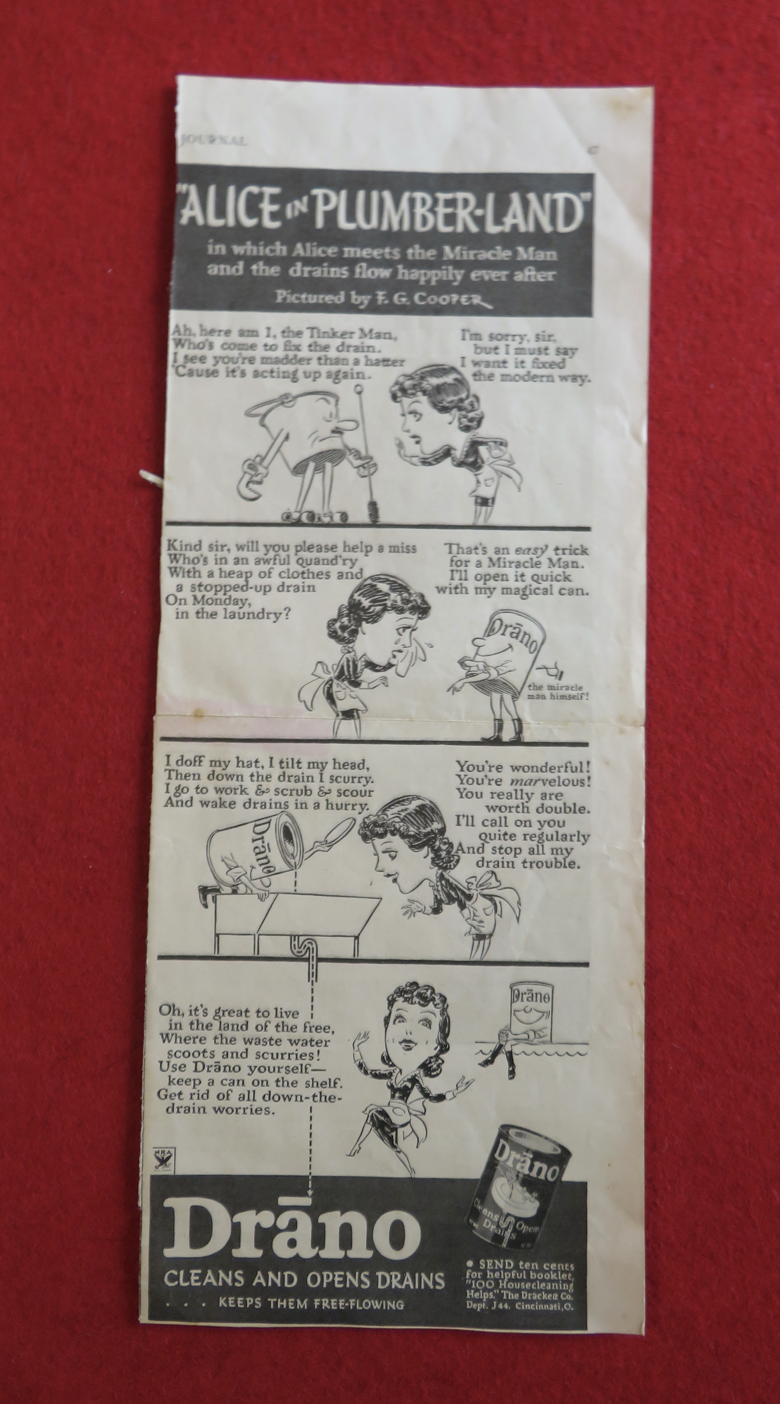 1934 Drano with Alice In Plumber Land