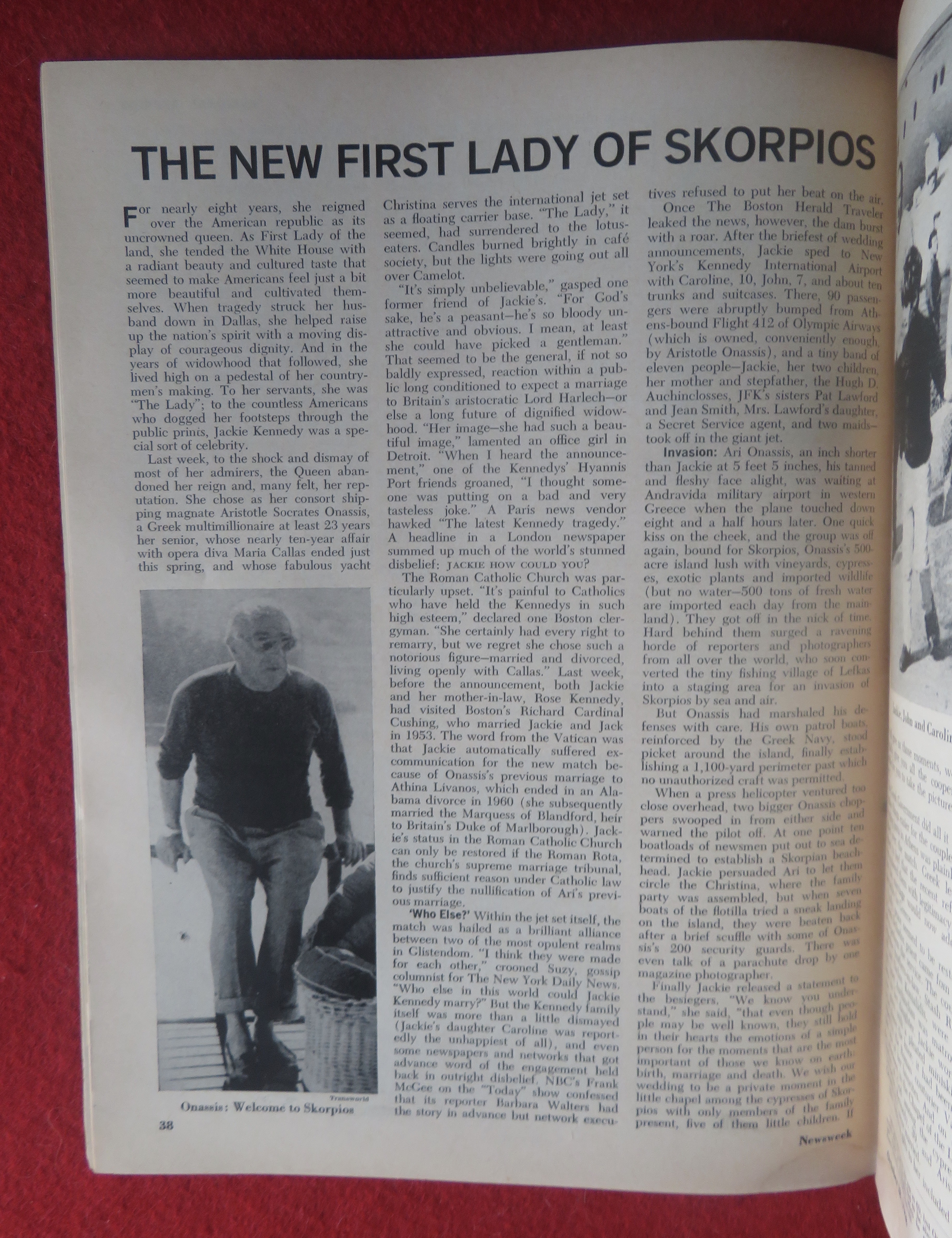 Newsweek Magazine-October 28, 1968-Jackie Onassis
