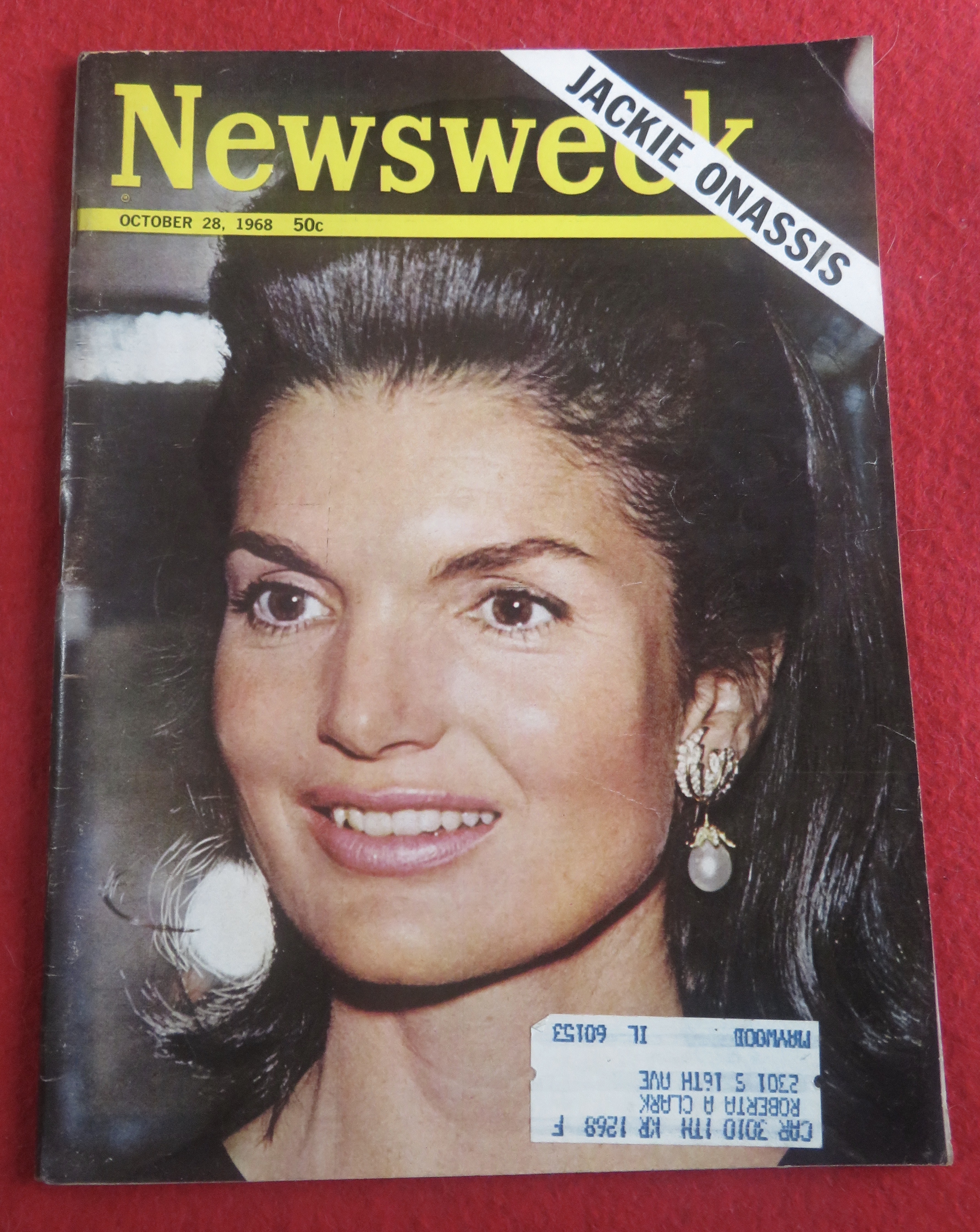 Newsweek Magazine-October 28, 1968-Jackie Onassis