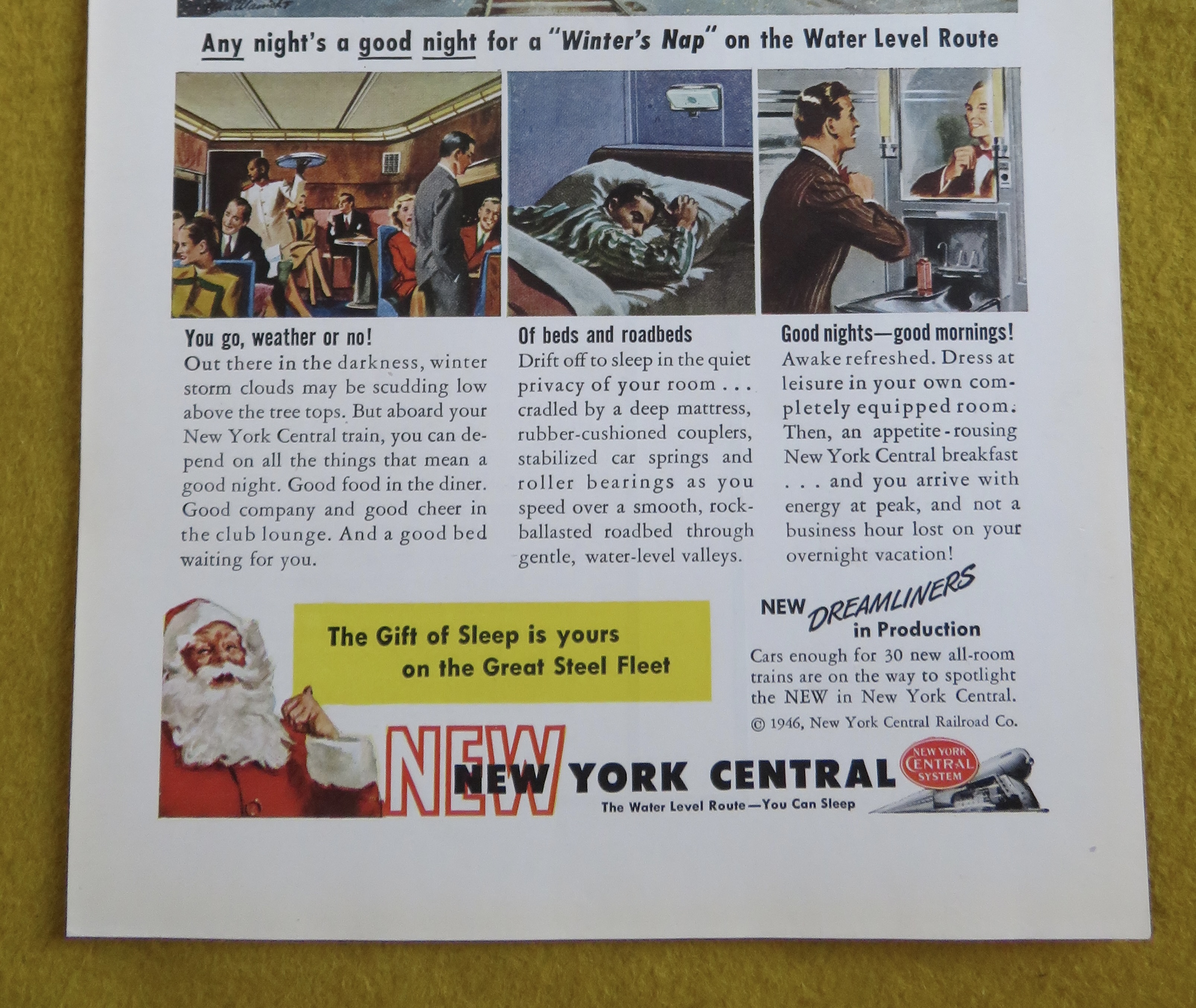 1946 New York Central with And To All A Good Night