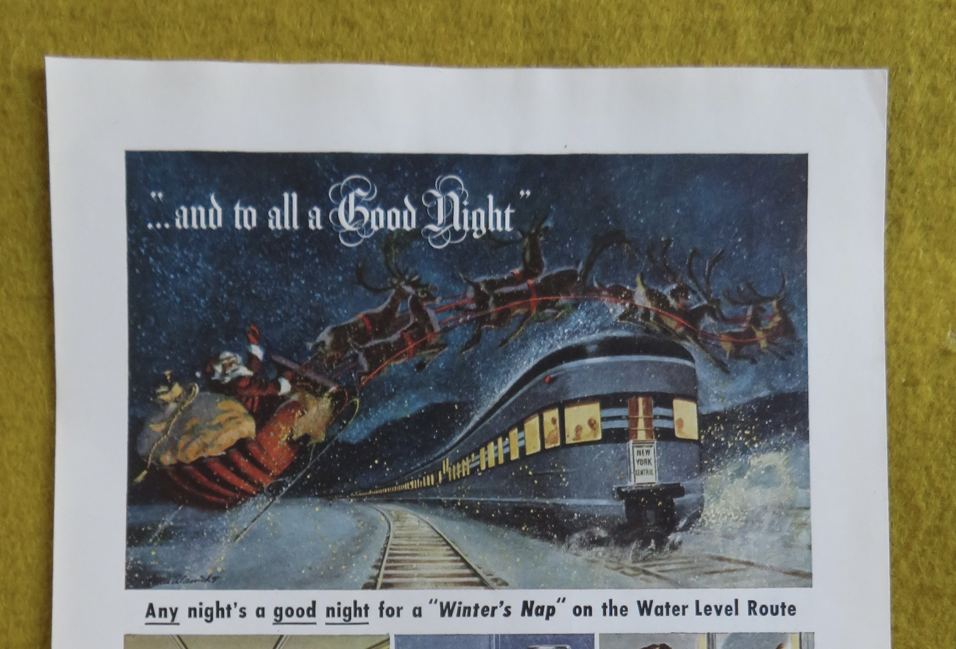 1946 New York Central with And To All A Good Night
