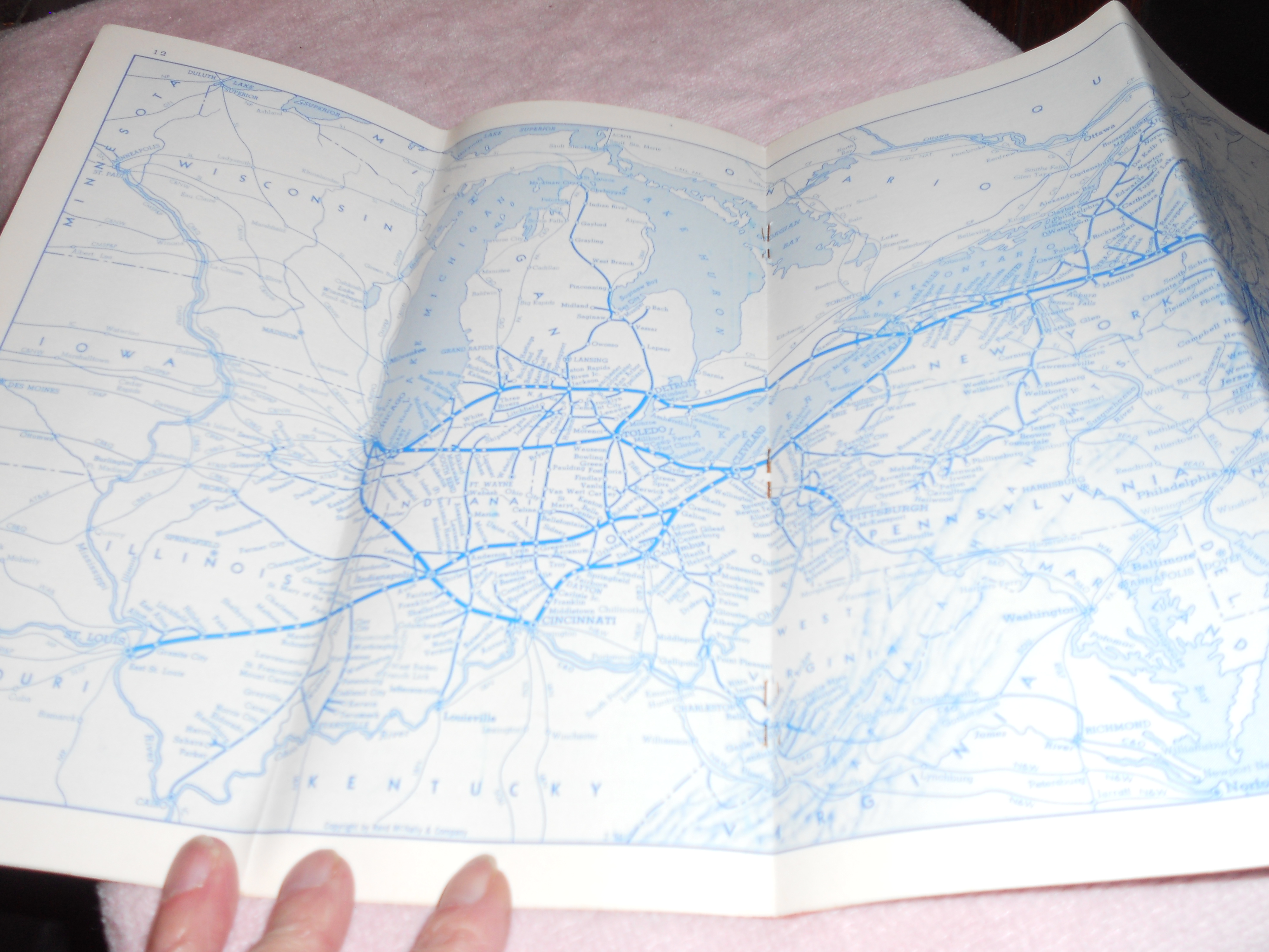 New York Worlds Fair Train Timetable 1965