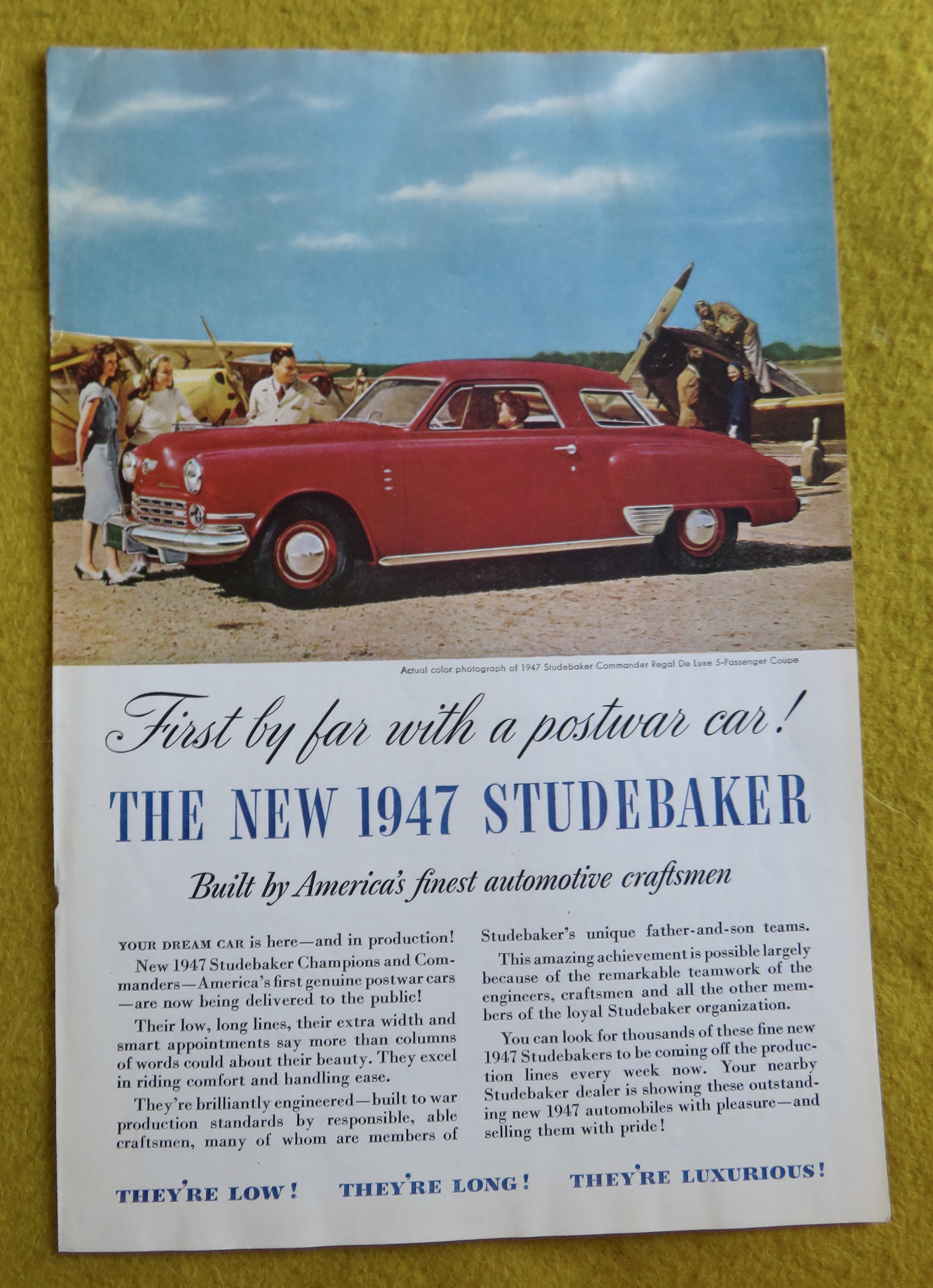 1946 Studebaker Automobile with the Commander Regal