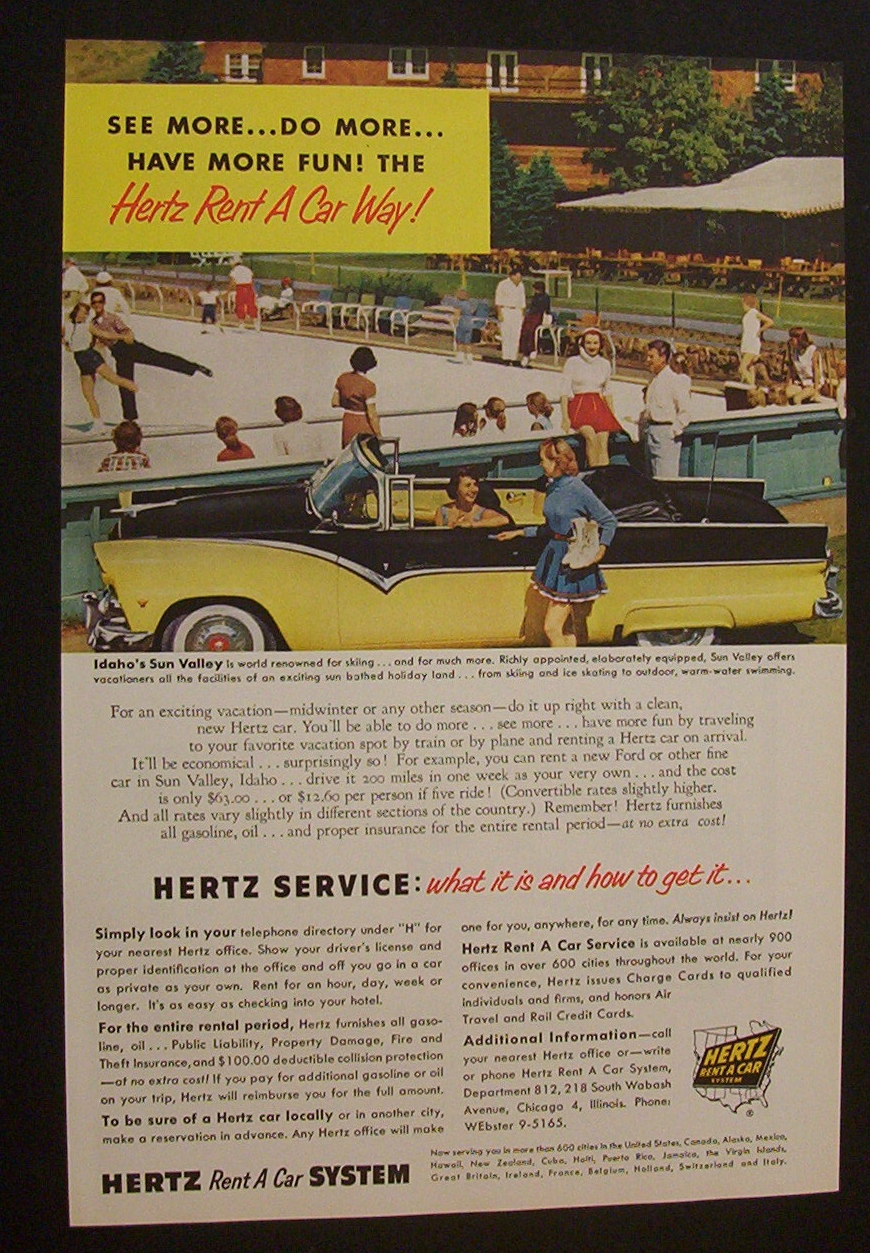 1955  Hertz  Rent  A  Car  System