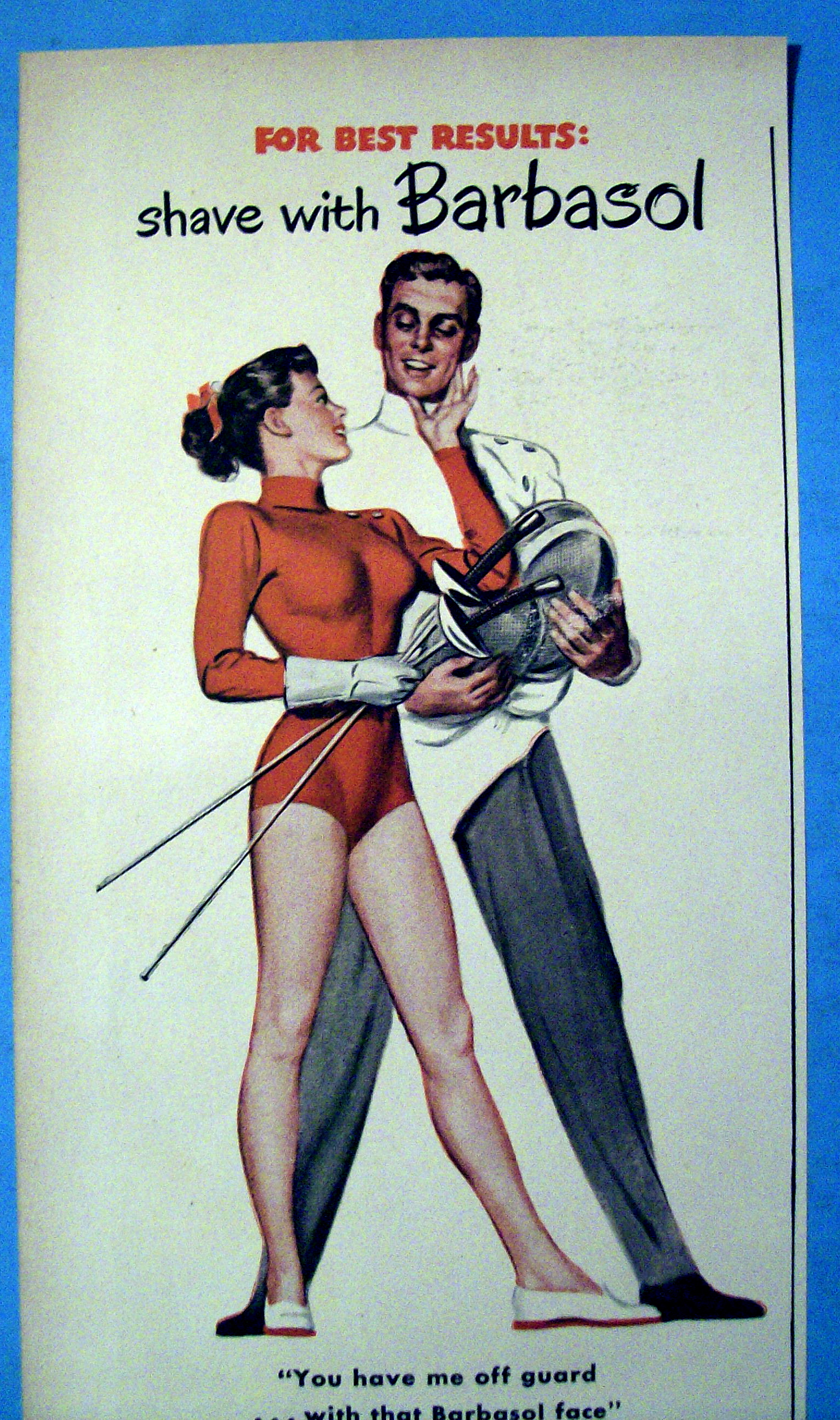 Vintage Ad: 1949 Barbasol