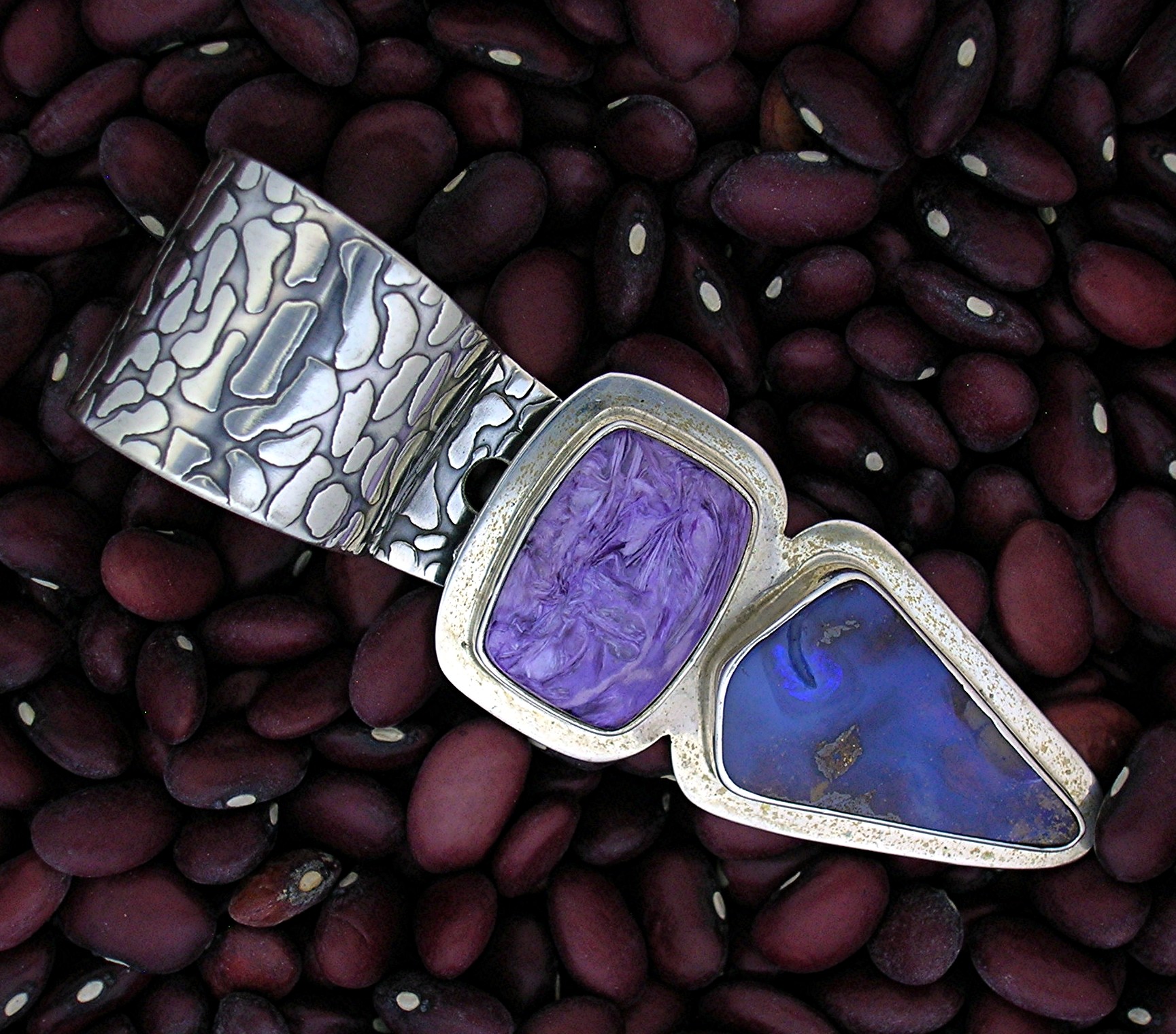 Boulder Opal Charolite Sterling Silver Richard Lindsay