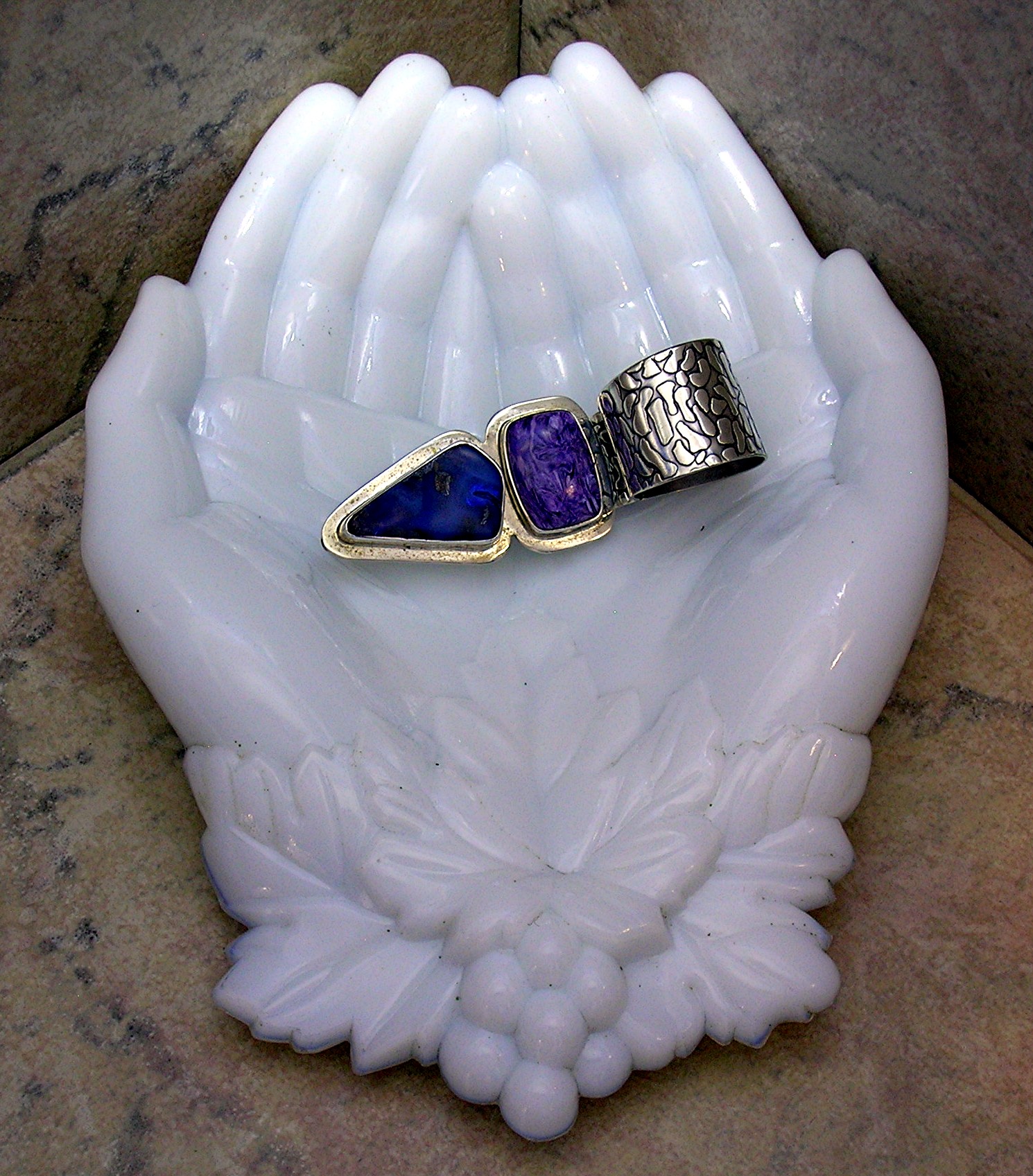 Boulder Opal Charolite Sterling Silver Richard Lindsay