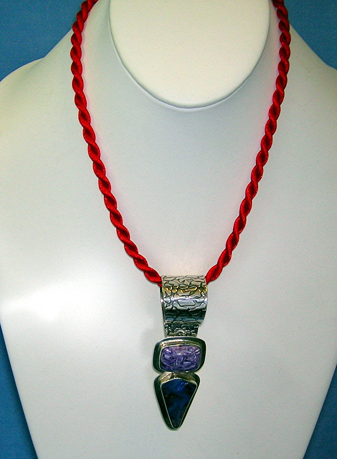 Boulder Opal Charolite Sterling Silver Richard Lindsay