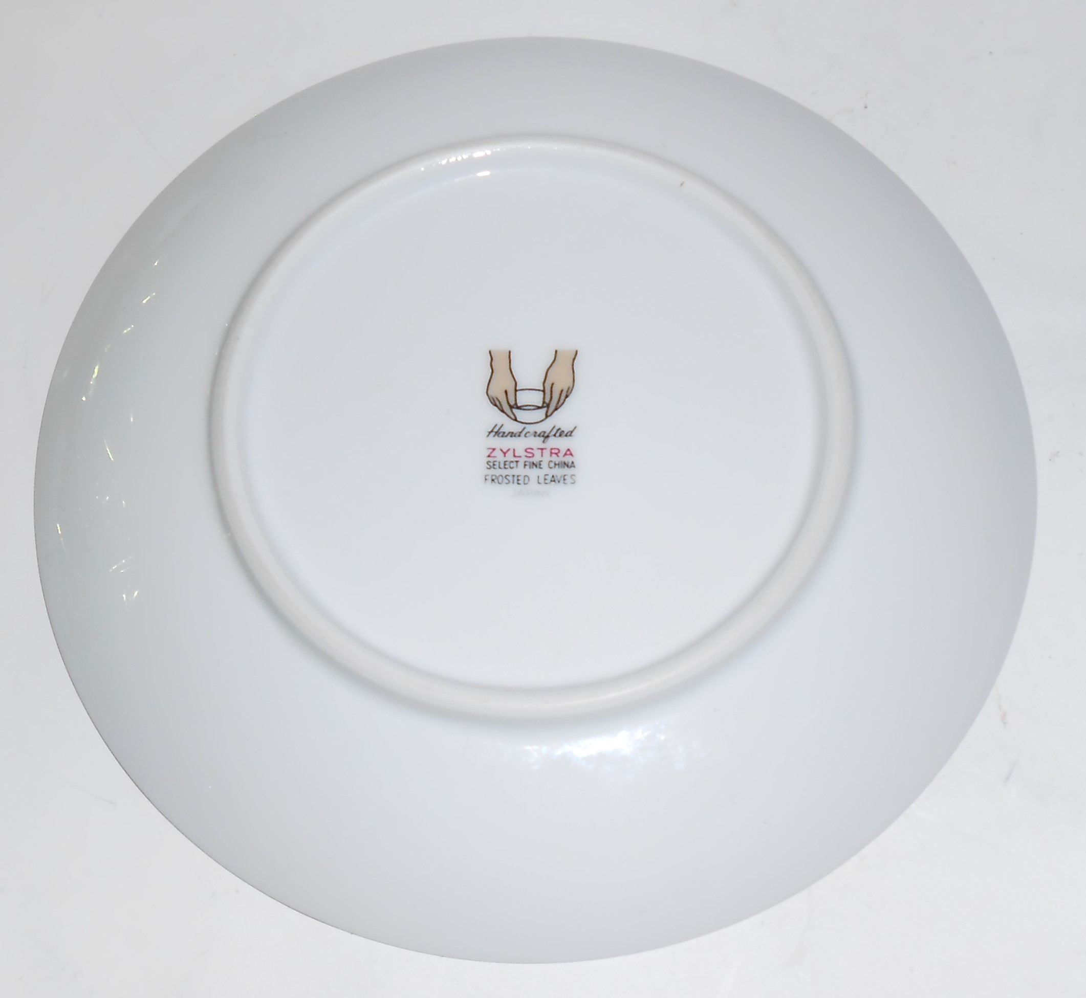 Zylstra Fine China Japan Frosted Leaves Bread Plate