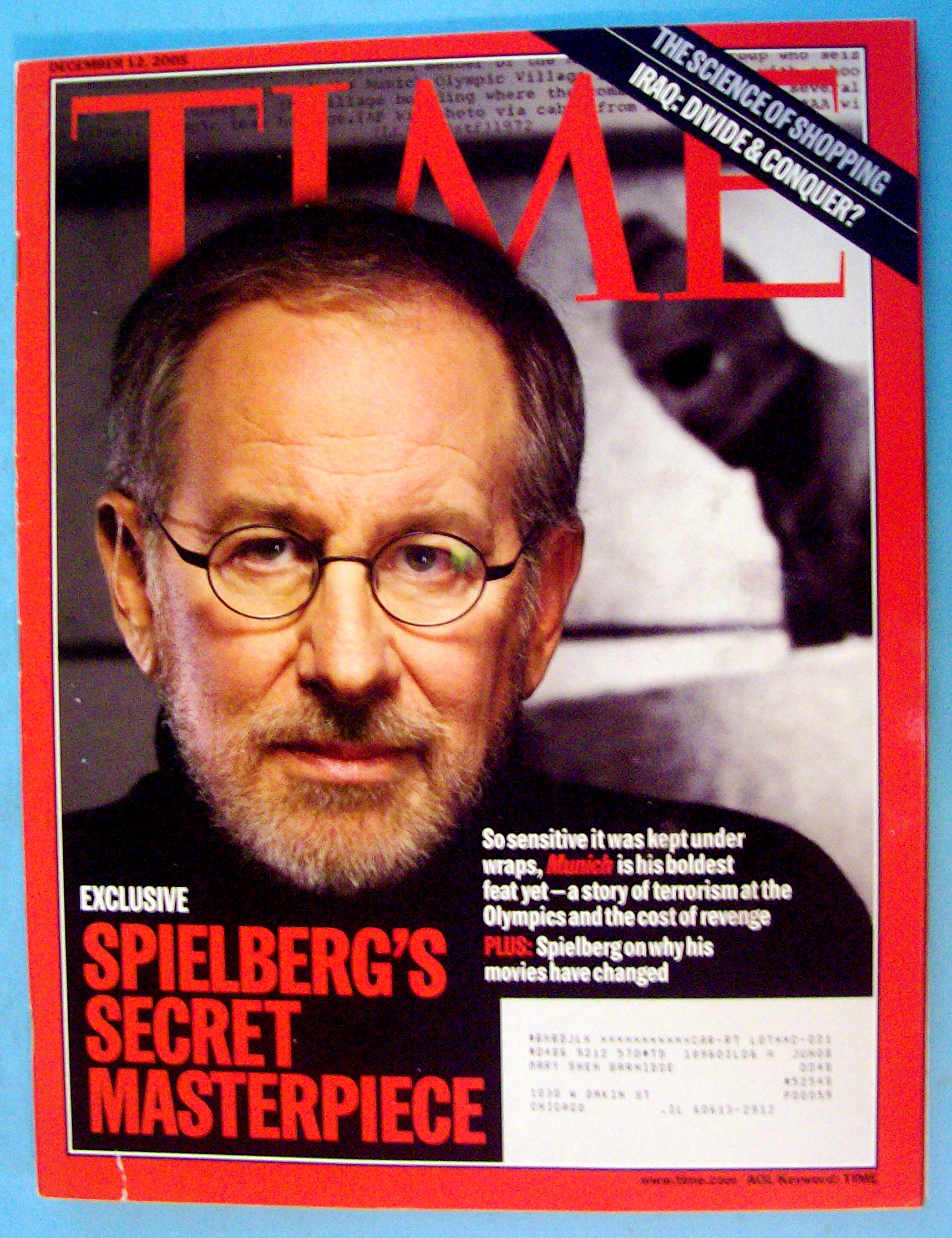 Time Magazine December 12, 2005 Spielberg's Secret