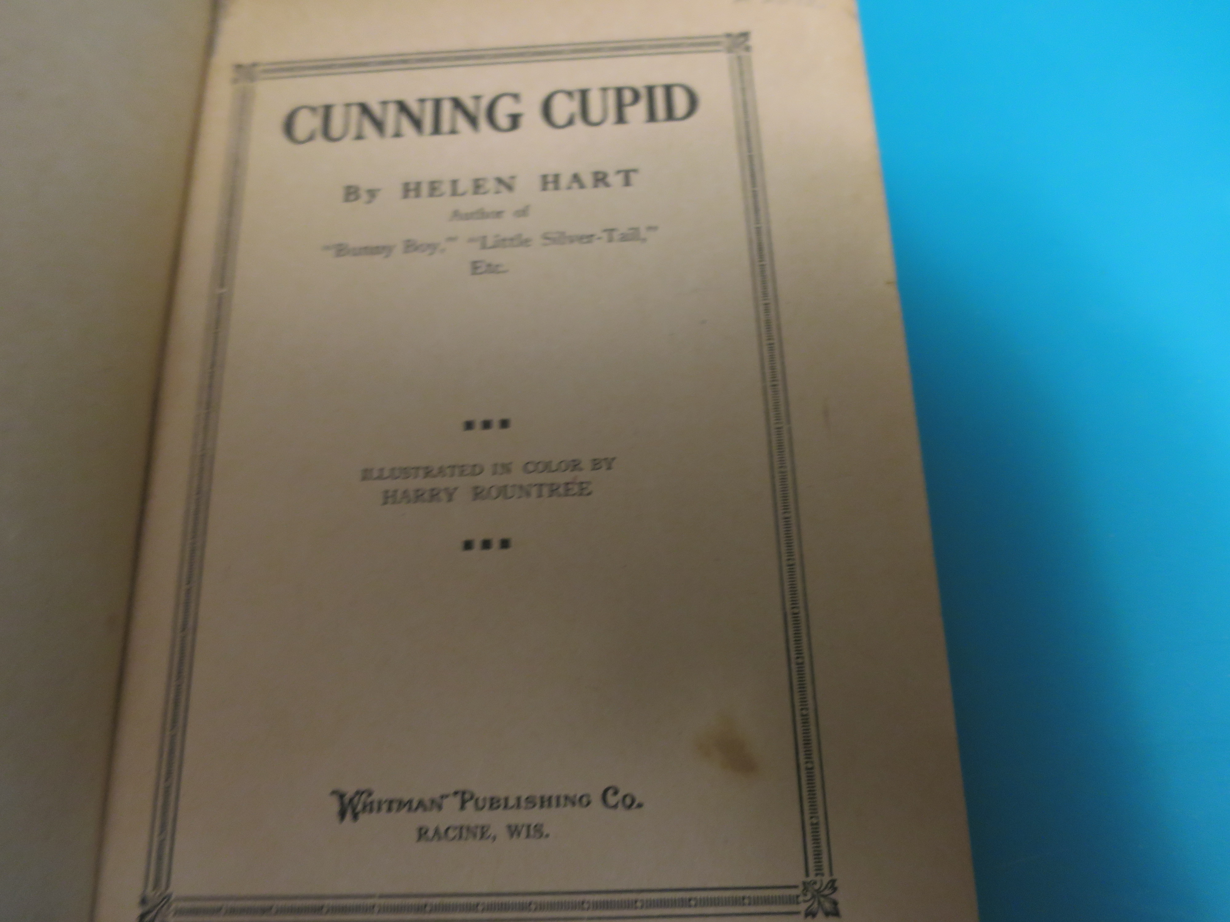 Cunning Cupid Book, Helen Hart, Whitman,1920