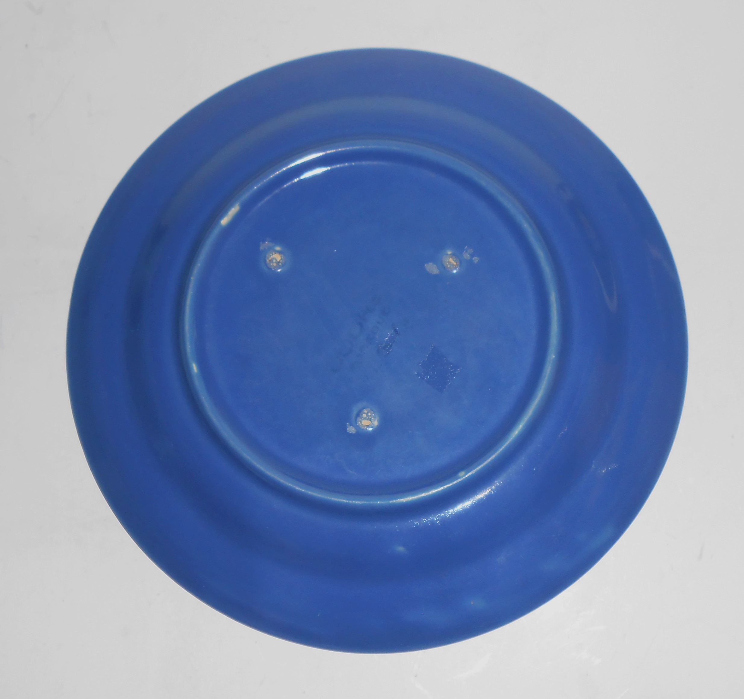 VINTAGE Coors Pottery Rosebud Blue 7'' Plate #4