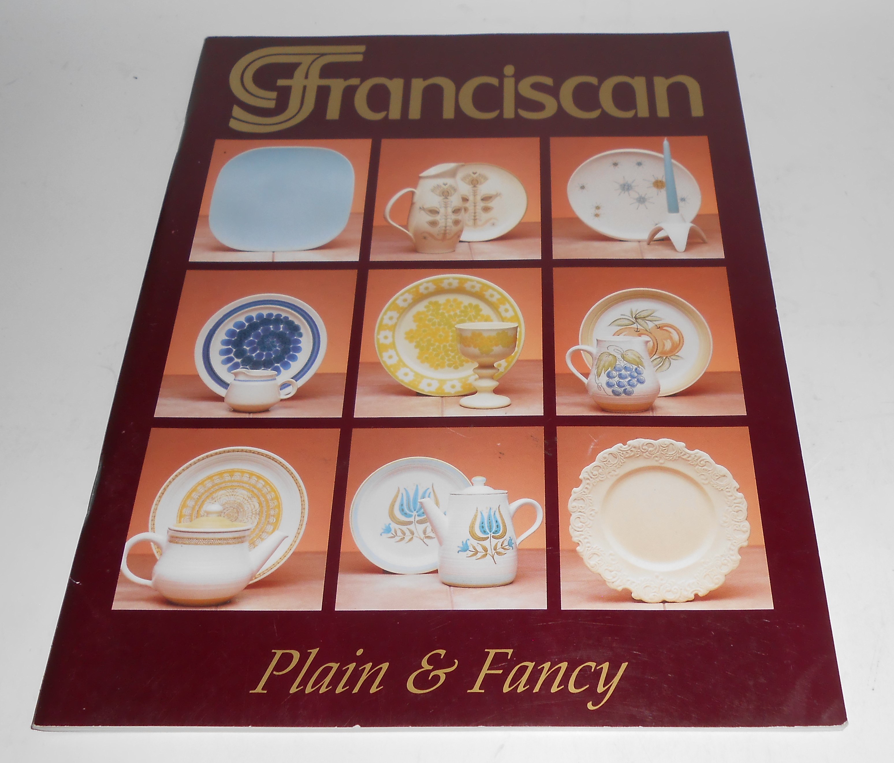 Franciscan Pottery Plain & Fancy Book Auto Delleen Enge