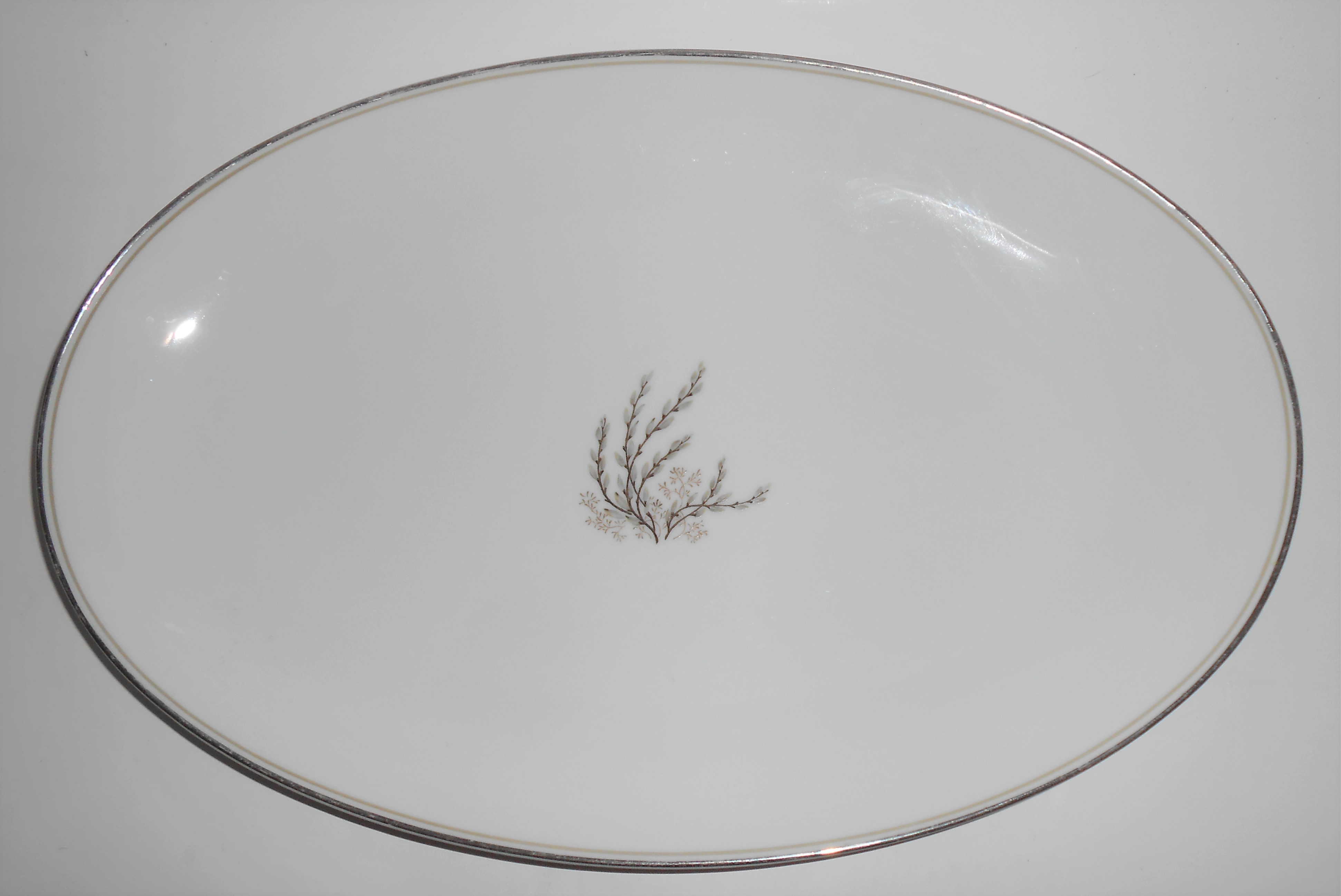 Noritake Porcelain China Candice Pussy Willow Platter