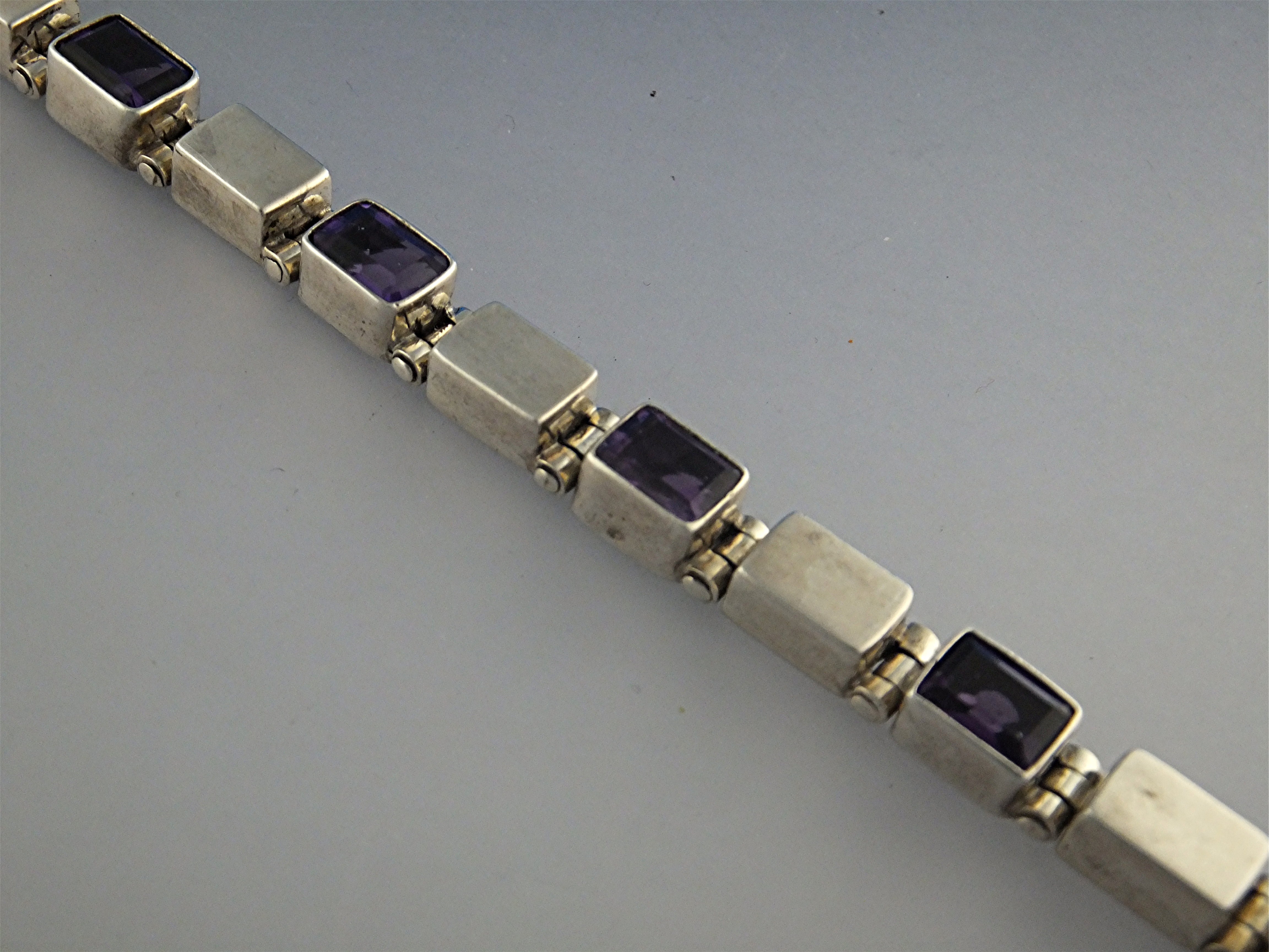 Bracelet Sterling Silver Amethyst Indonesia