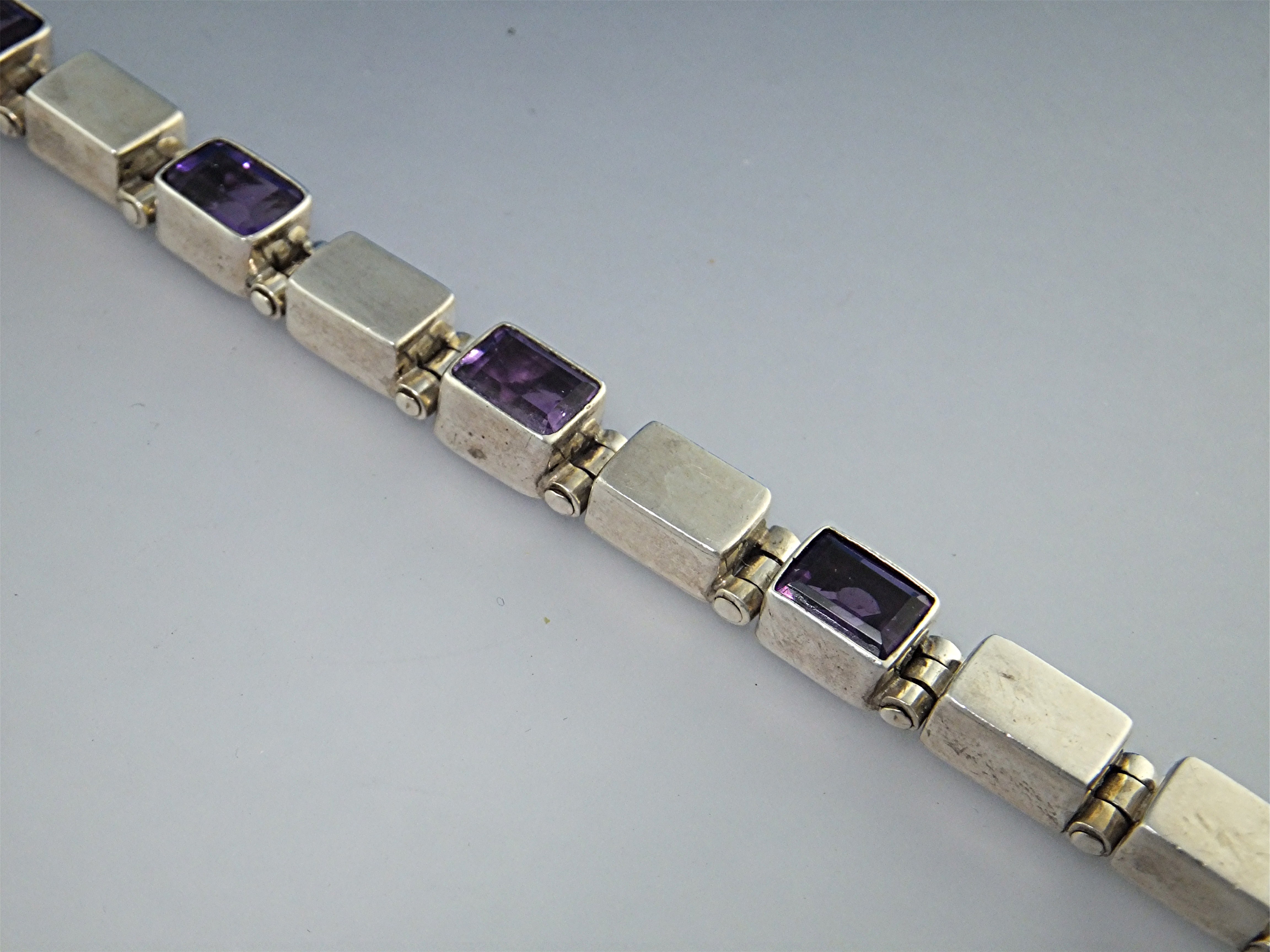 Bracelet Sterling Silver Amethyst Indonesia