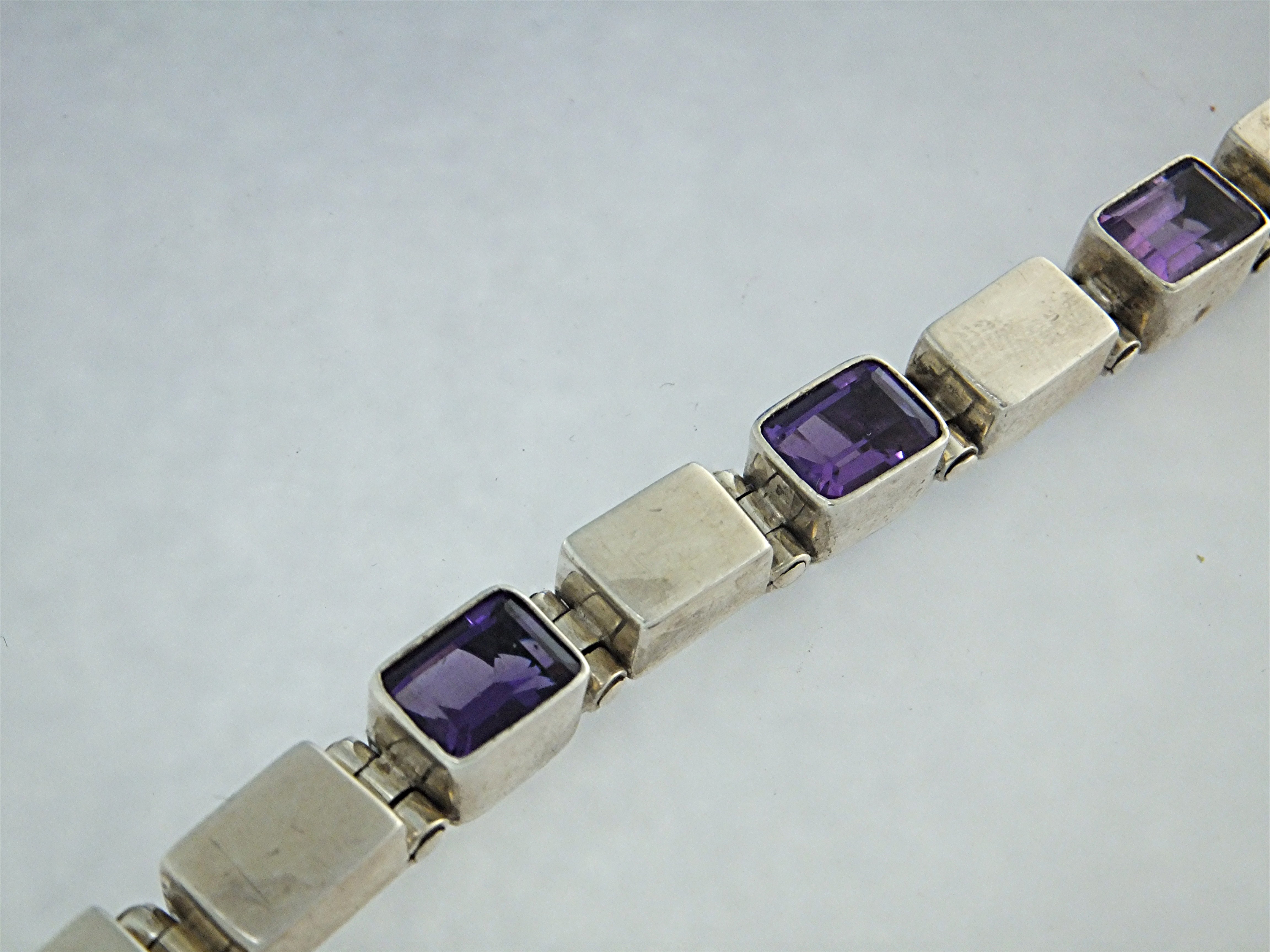 Bracelet Sterling Silver Amethyst Indonesia