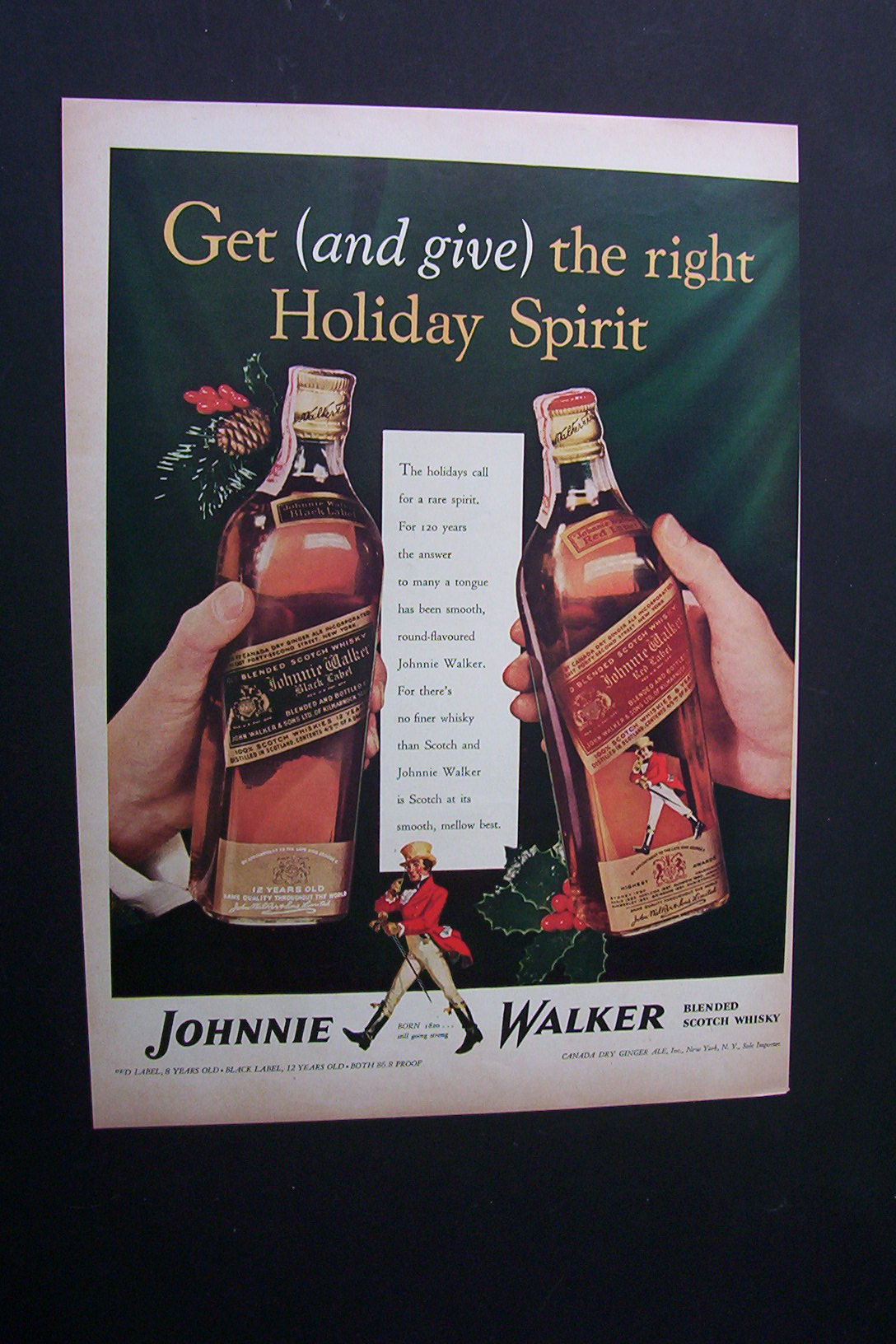 1940 Dual Ad: Johnnie Walker Whiskey & Pullman-Standard