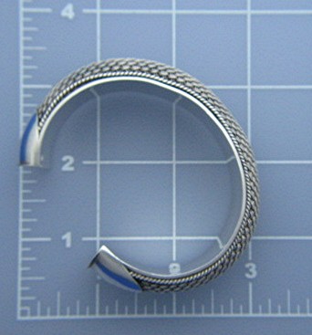 Bali Sterling Silver Wide Cuff Signed BA 56 Grams