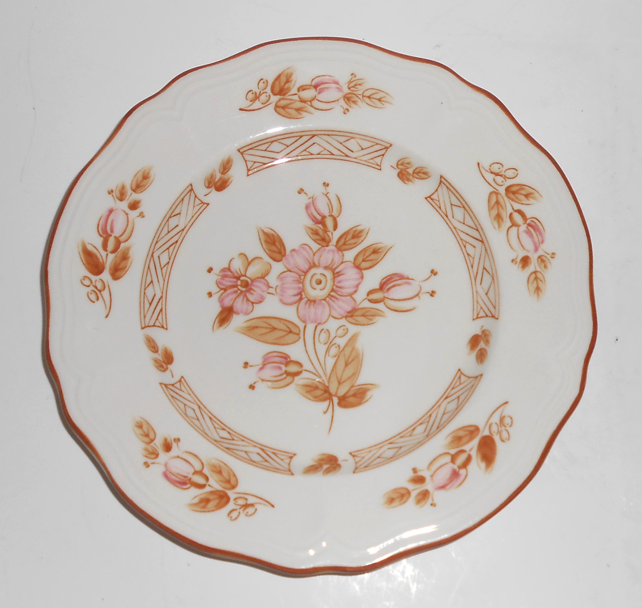 Sears Wicker Rose Ironstone Salad Plate