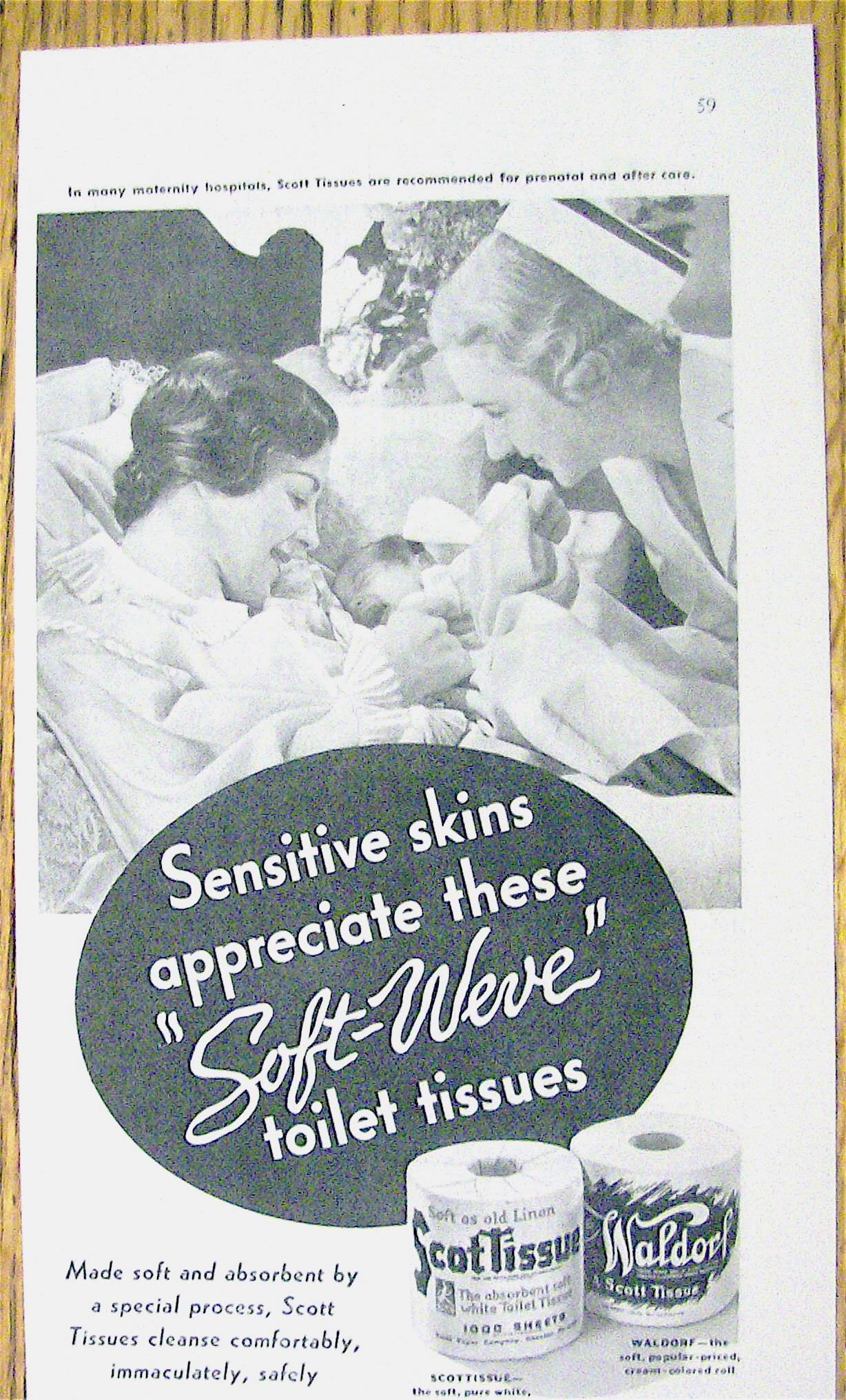 1934 Scott Soft Weve Tissues