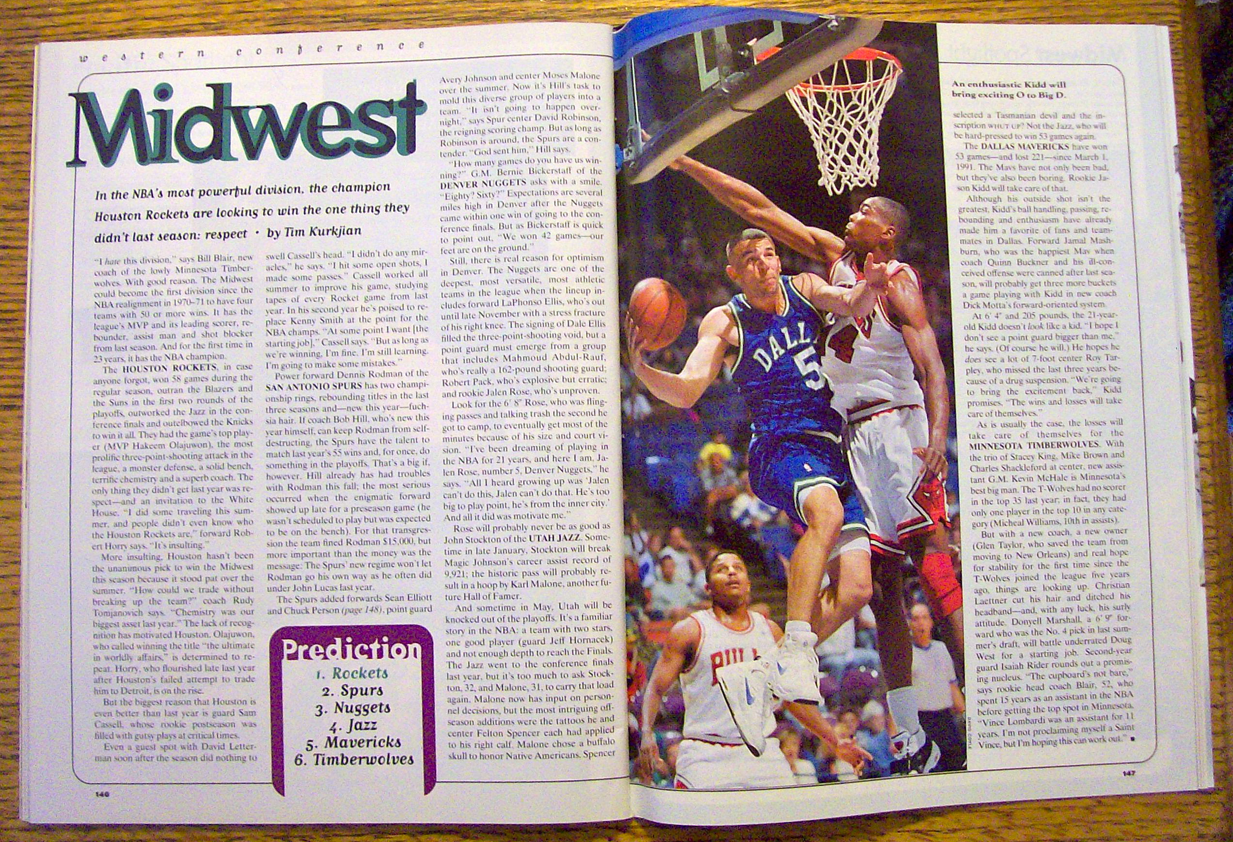 Sports Illustrated Magazine November 7, 1994 C. Barkley