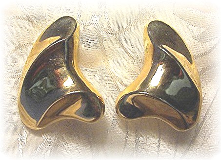 Earrings 14K Yellow Gold Post French Back Pierced