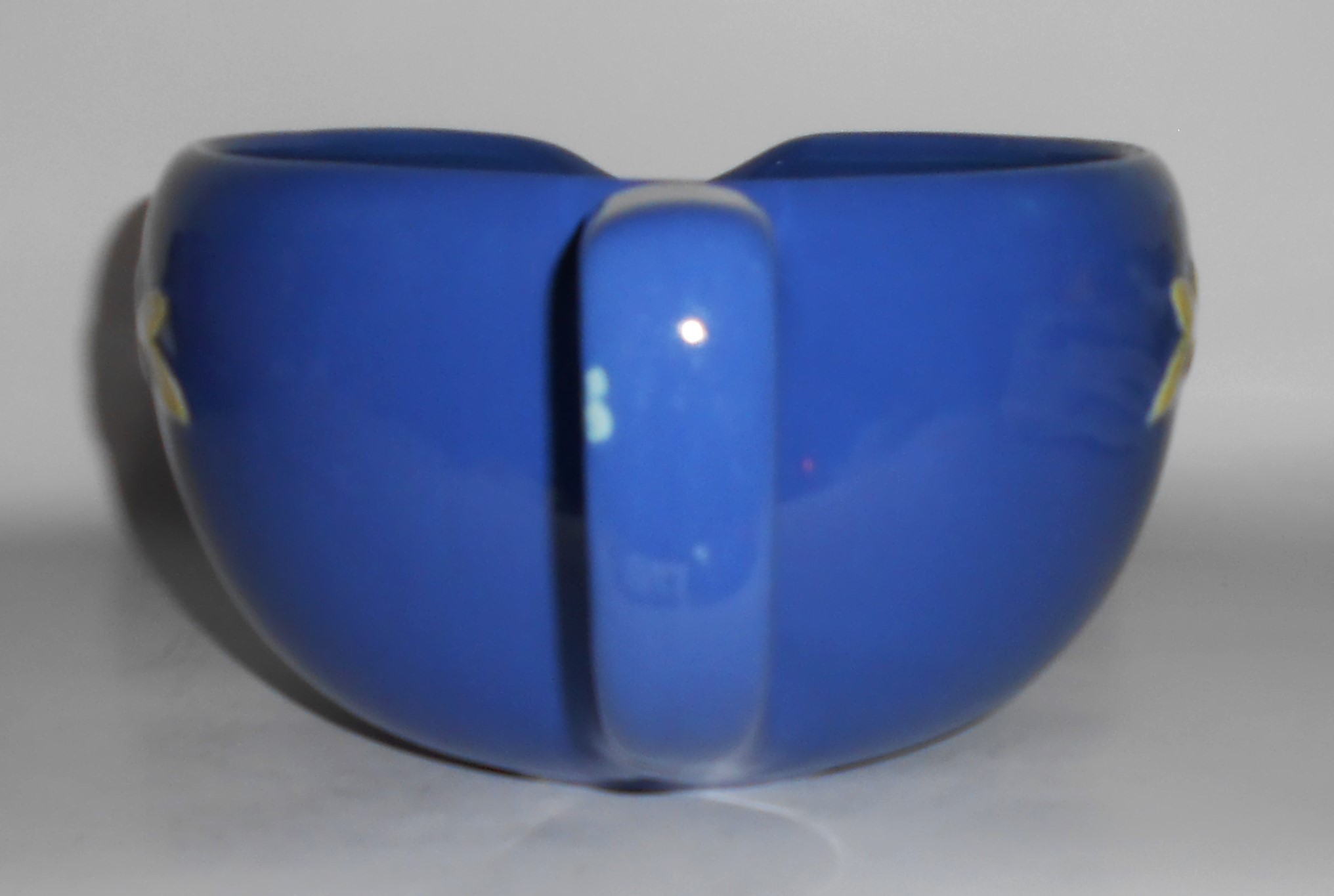 Coors Pottery Rosebud Blue Medium Handled Batter Bowl 3
