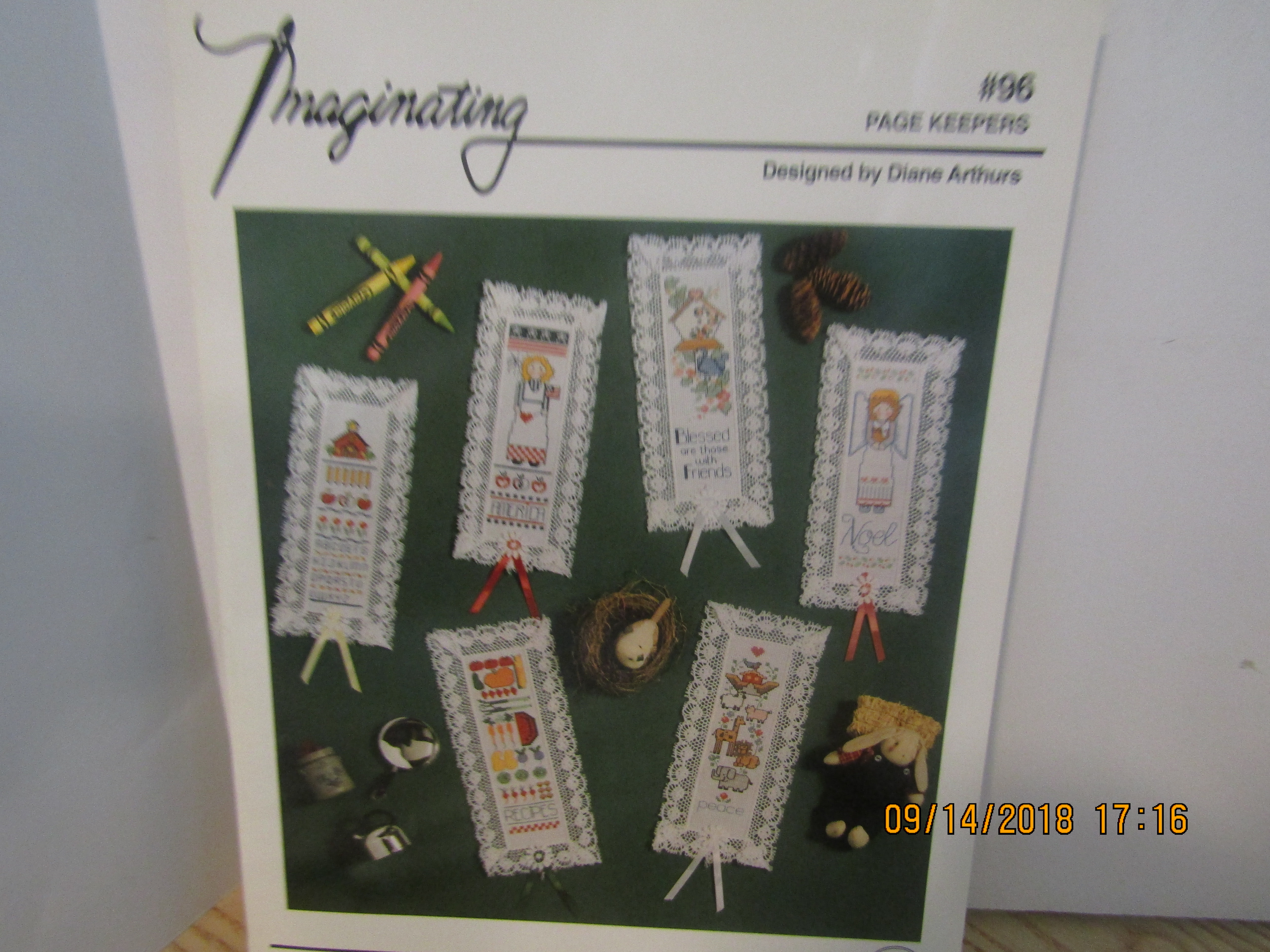 Imaginating Cross Stitch Book Page Keepers #96