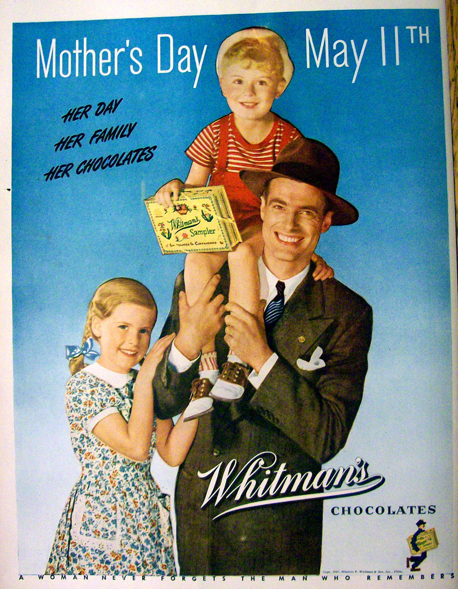 1947 Whitman's Chocolates For Mother's Day