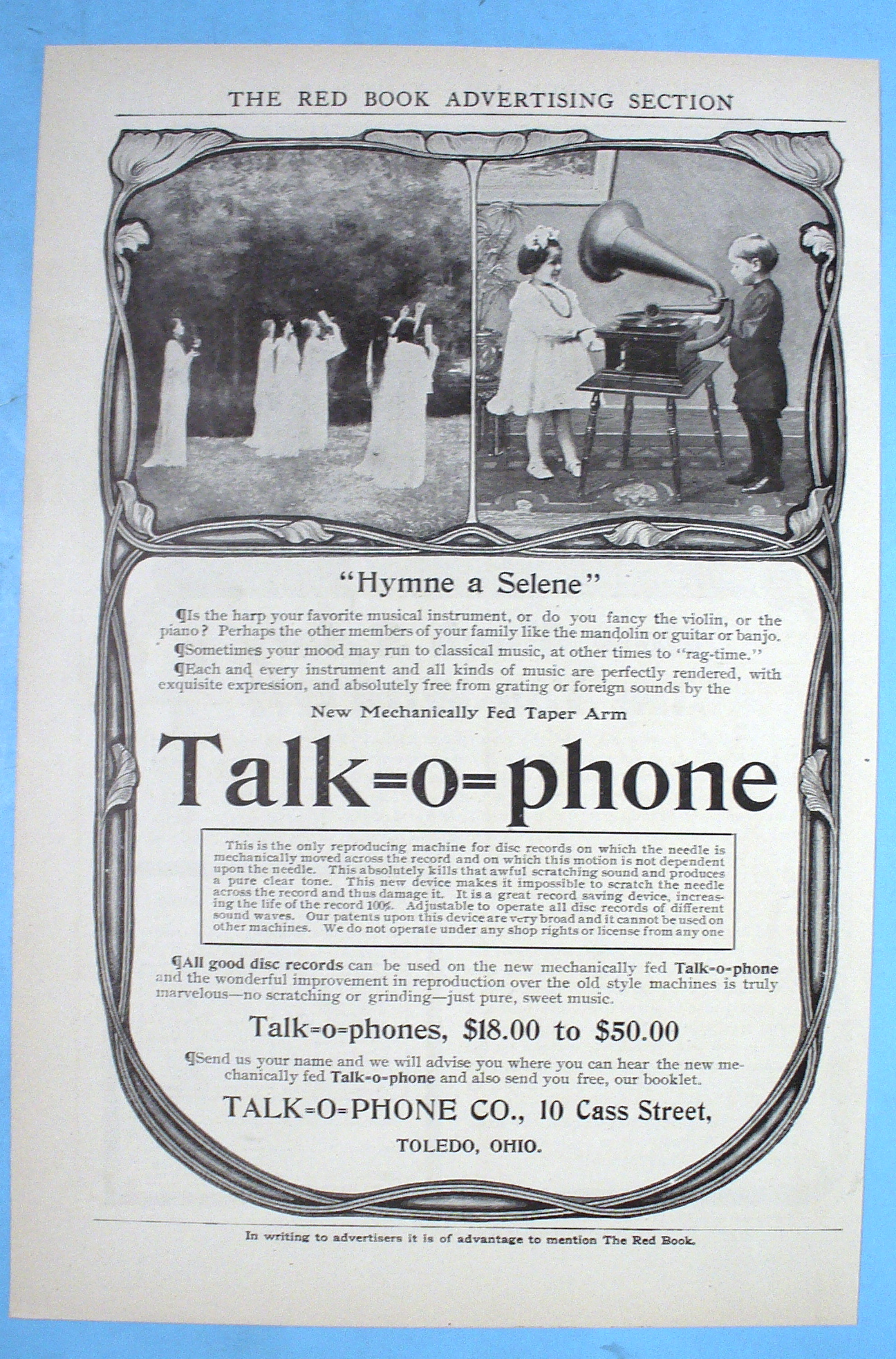 1906 Talk-O-Phone with Hymne a Selene