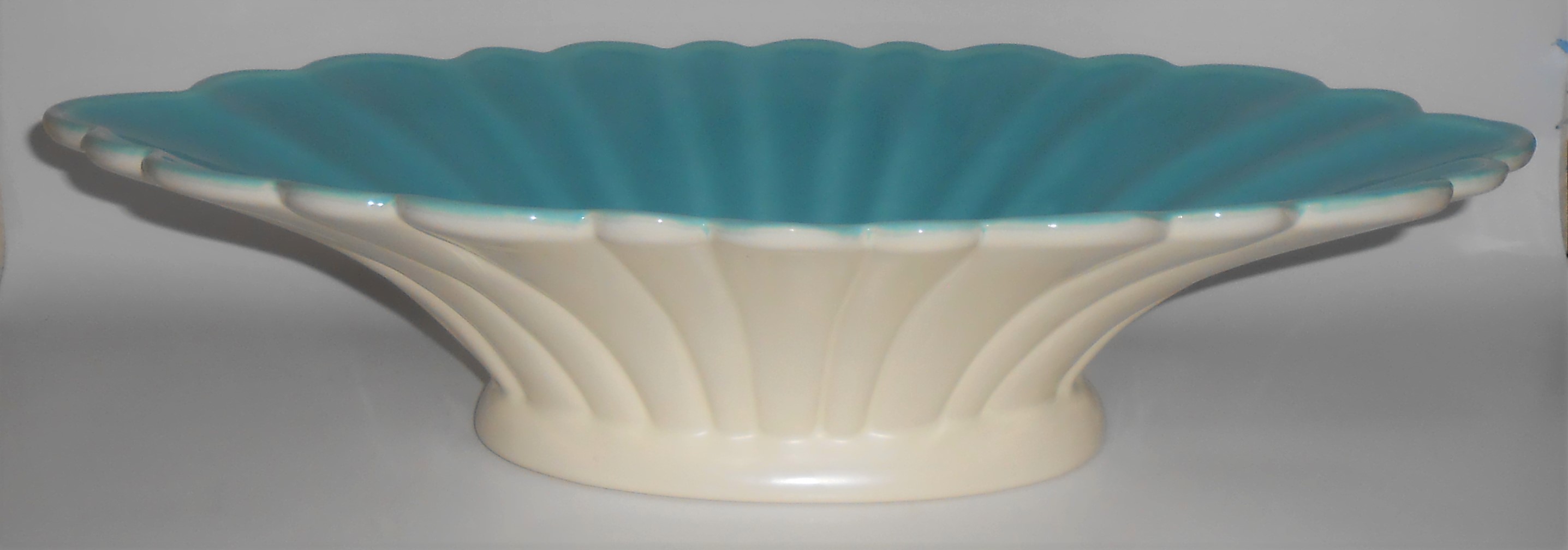 Franciscan Aurora Pottery #C-204 Ivory/Turquoise 18in