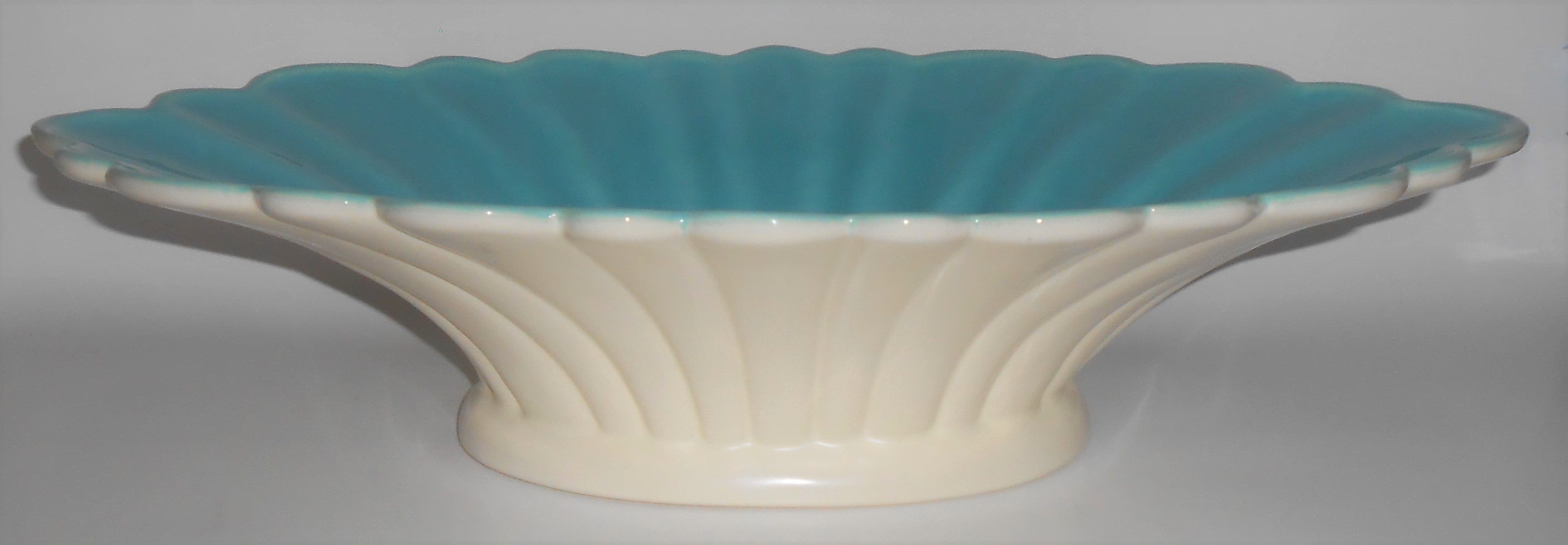 Franciscan Aurora Pottery #C-204 Ivory/Turquoise 18in