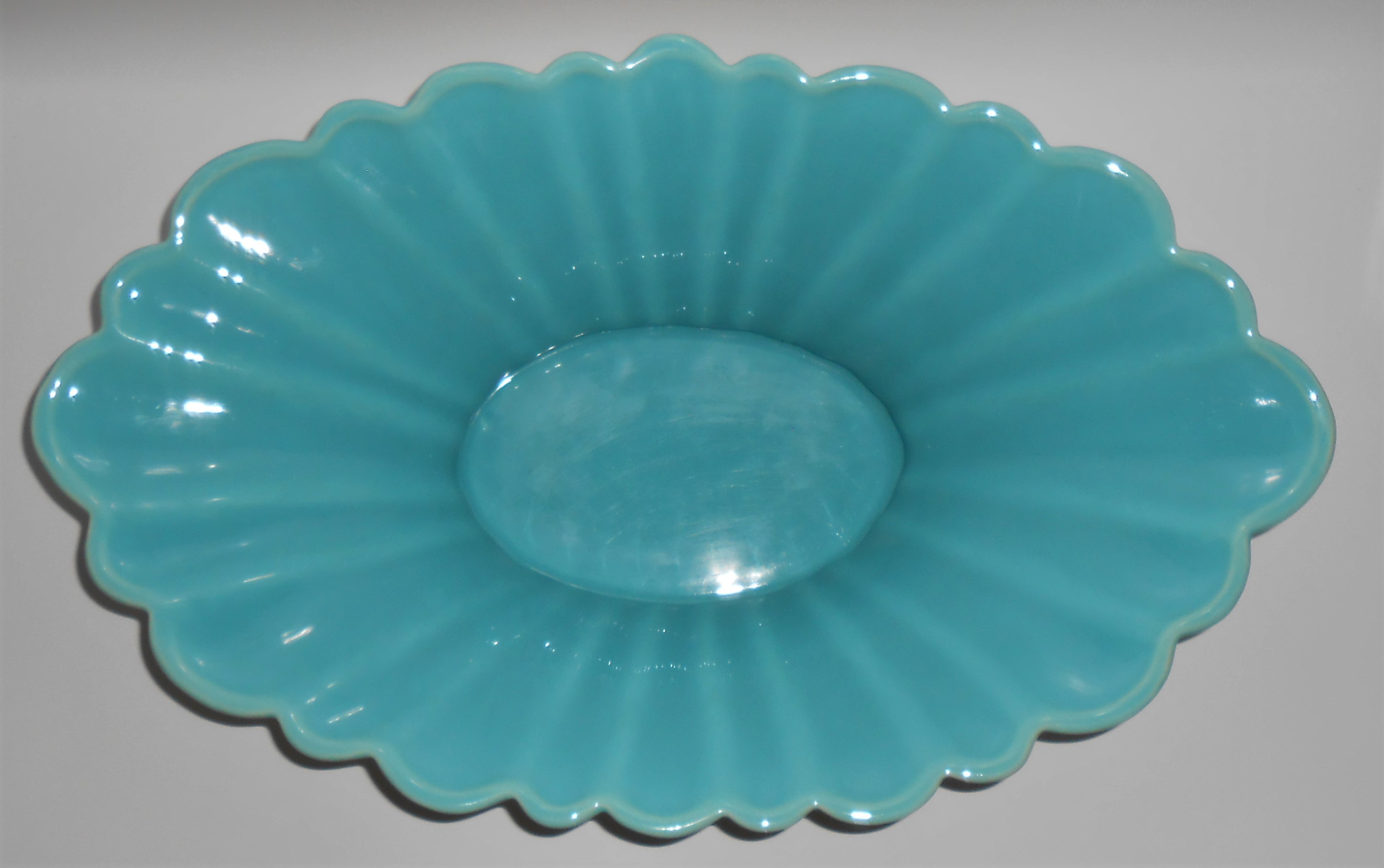 Franciscan Aurora Pottery #C-204 Ivory/Turquoise 18in
