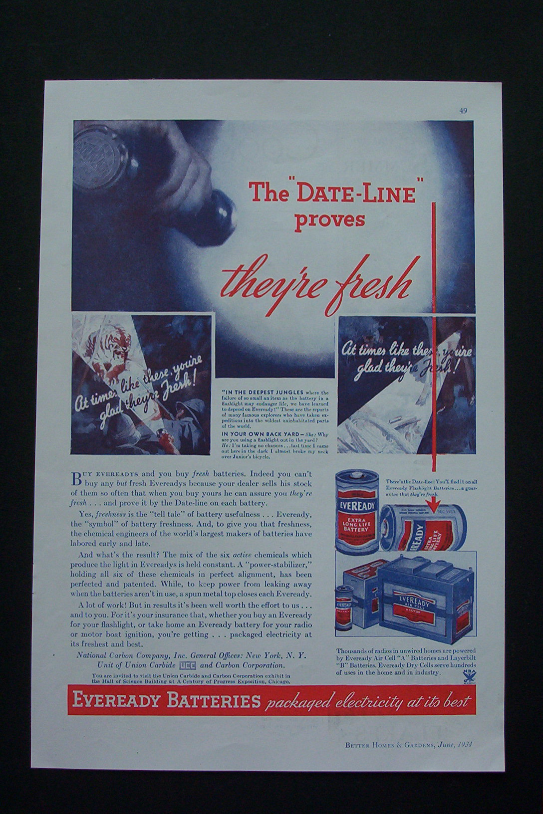 1934 Everyday Batteries with The Date Line