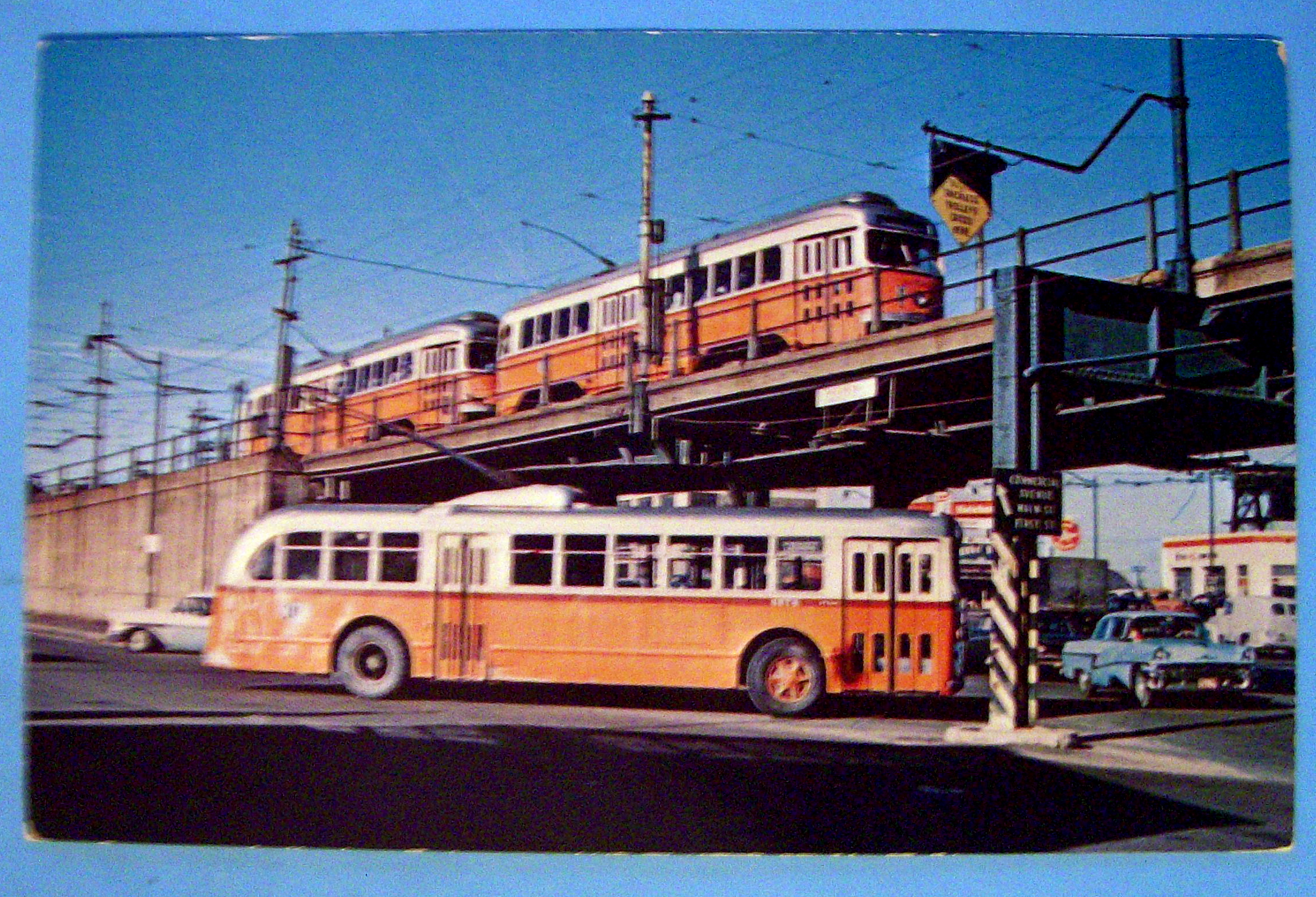 Boston 8576 Trolley Coach Postcard