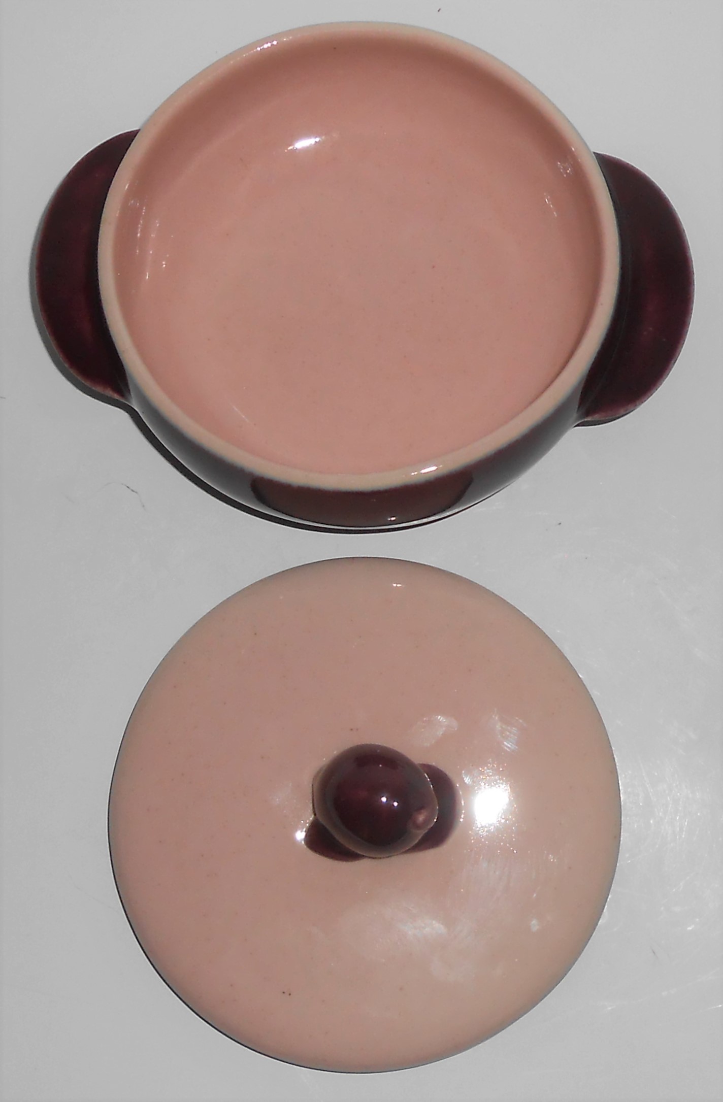 Early Winfield Gabriel China Pottery Purple / Pink Ind