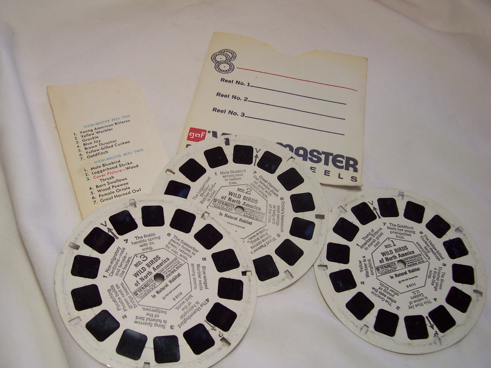 View Master 1955 Wild Birds Set 3