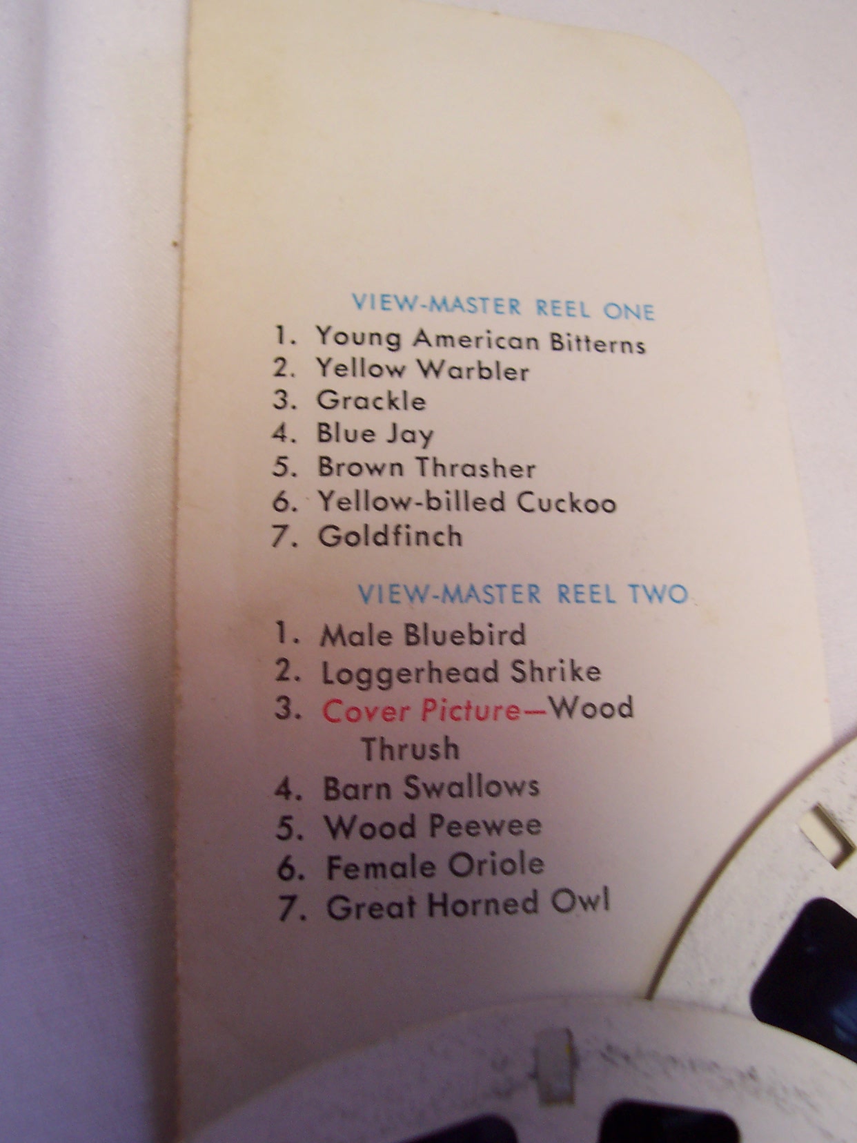 View Master 1955 Wild Birds Set 3