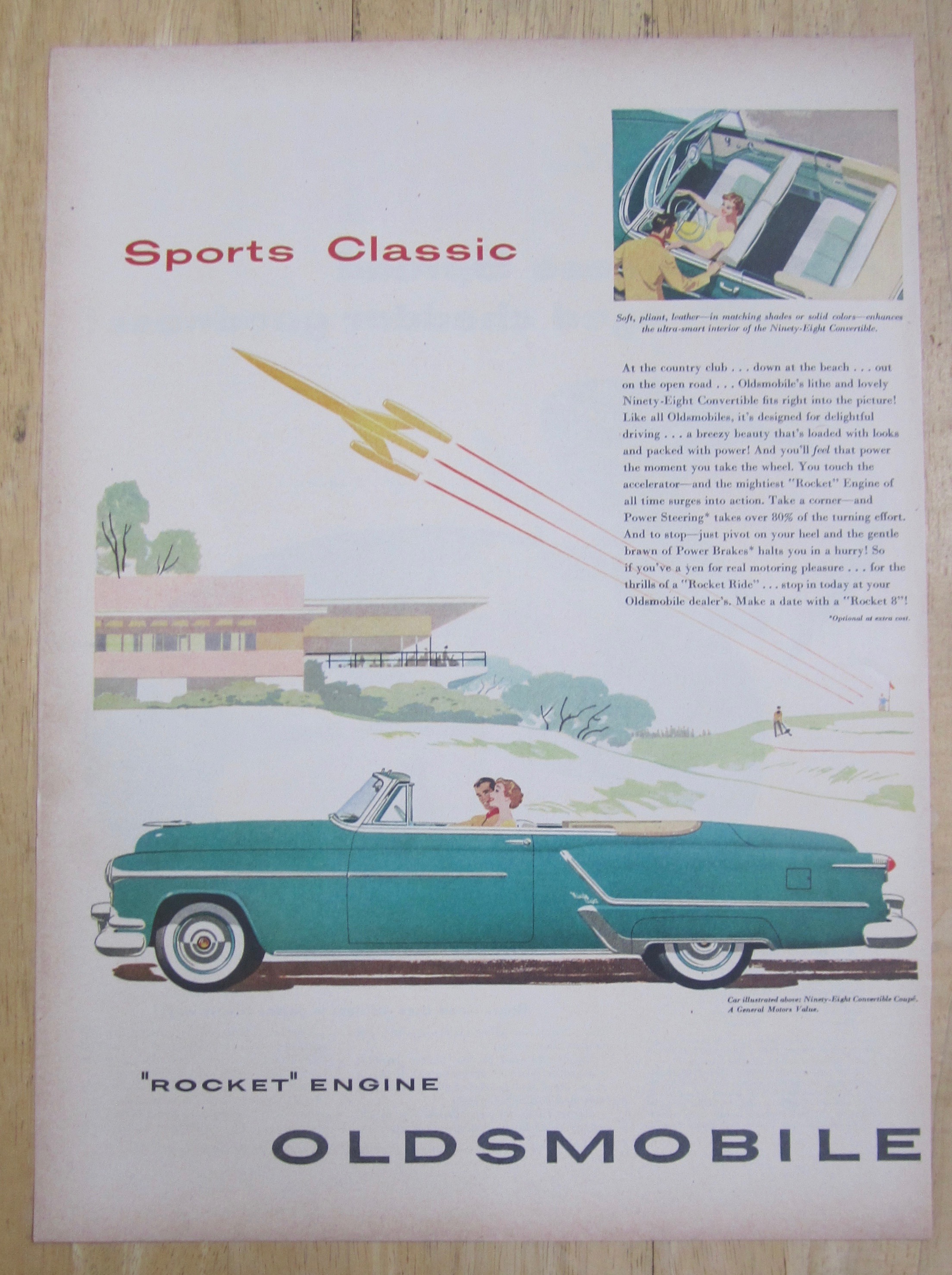 1953 Oldsmobile Rocket Engine w/98 Convertible Coupe